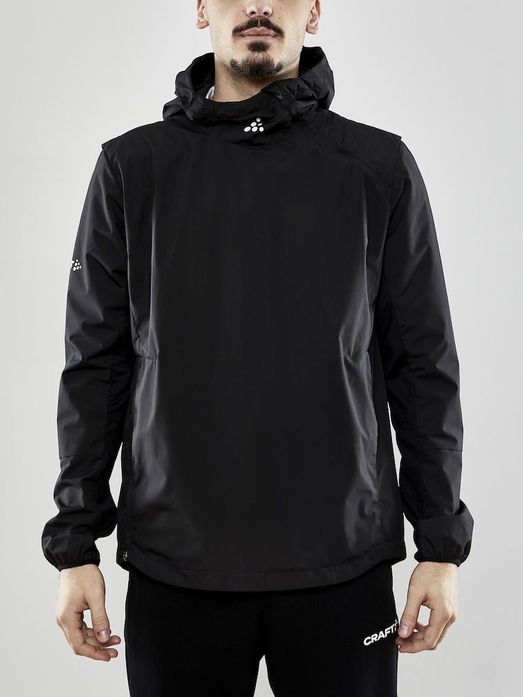 Craft Trainingsjacke Zaero Anorak 3.0 (leicht, wind- und wasserabweisend) schwarz Herren