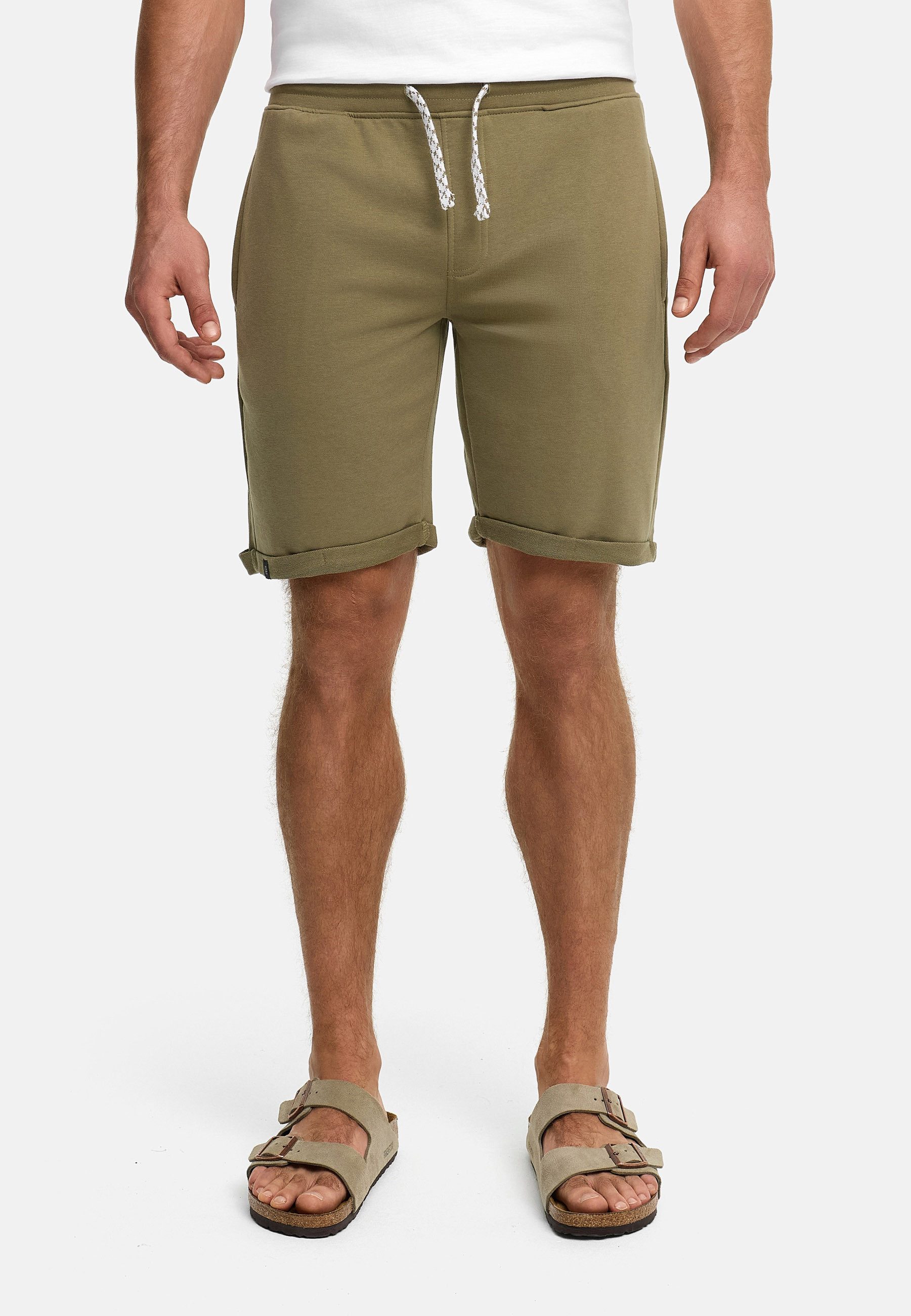 INDICODE Sweatshorts Herren Aldrich Sweat Shorts Herrenshorts elastischer Bund mit Kordelzug
