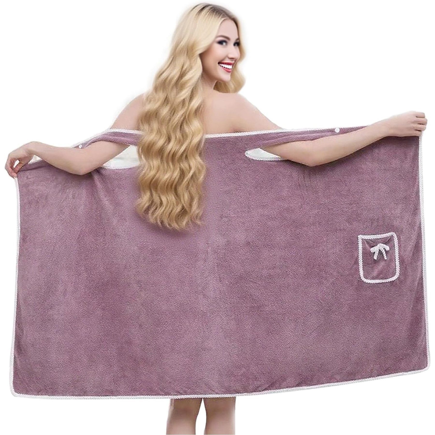 Mutig Saunatuch XXL Badetuch - Damen großes Saunahandtuch, Korallenfleece B günstig online kaufen