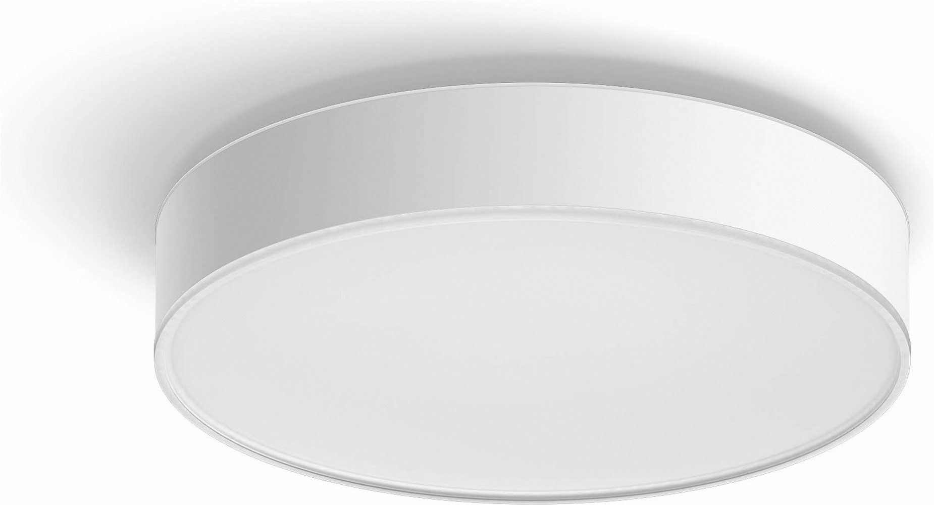 Philips Hue LED Deckenleuchte White Ambiance Devere, für Badezimmer Größe L, 3300lm, weiß, Abschaltautomatik, Bluetooth, CCT - über Fernbedienung, Dimmer, Dimmfunktion, Einschlafhilfe, Farbsteuerung, Farbwechsel, Fernbedienung, Infrarot inkl., Memory, nach Trennung vom Netz, Nachtlichtfunktion, Smart Home, Timerfunktion, Weckerfunktion, dimmbar über Fernbedienung, mehrere Helligkeitsstufen, LED fest integriert, warmweiß - kaltweiß, App- & Sprachsteuerung, Smart Home, versch. Weißtöne, Dimmschalter