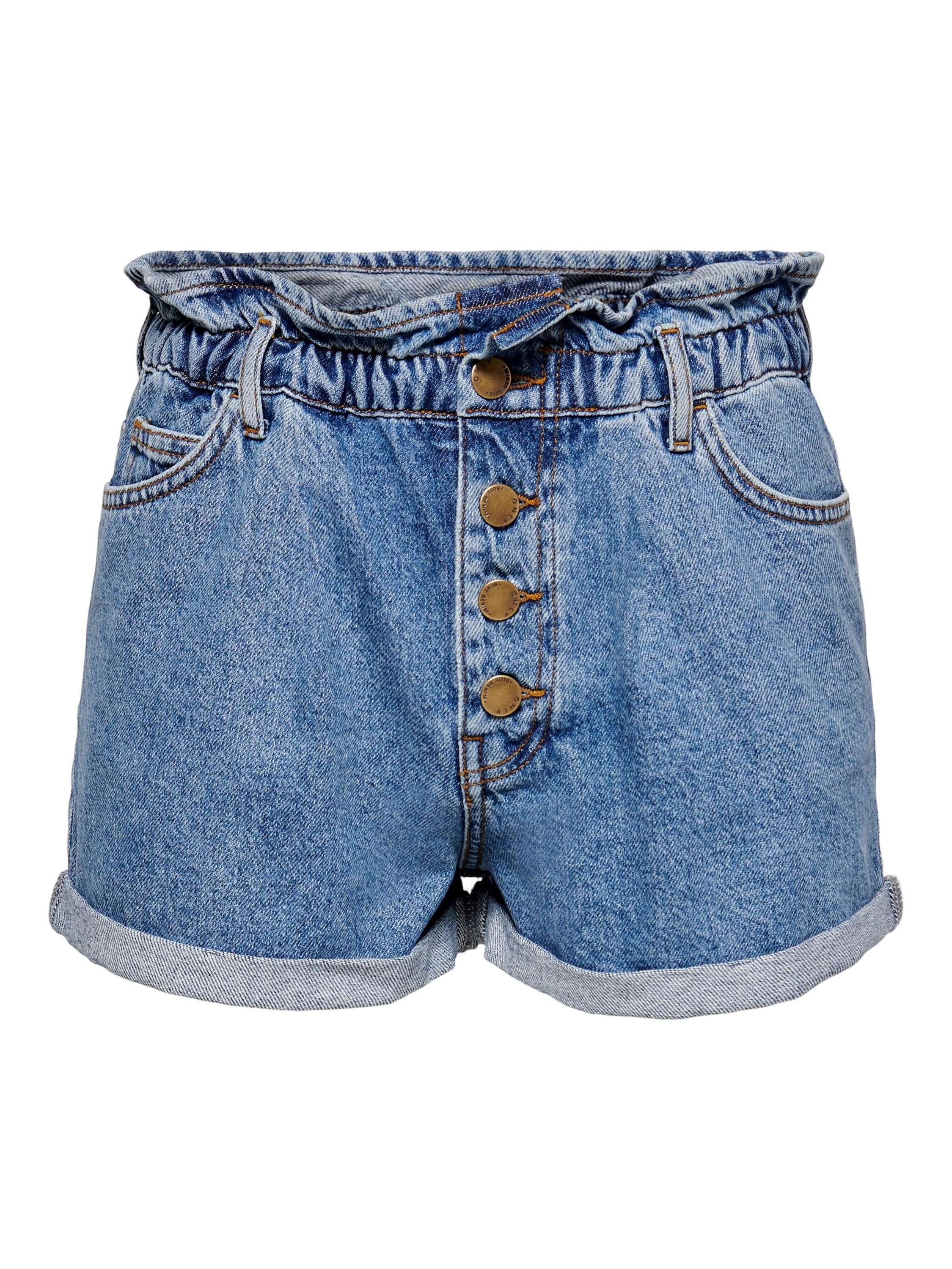 ONLY Jeansshorts ONLCuba (1-tlg) Drapiert/gerafft günstig online kaufen