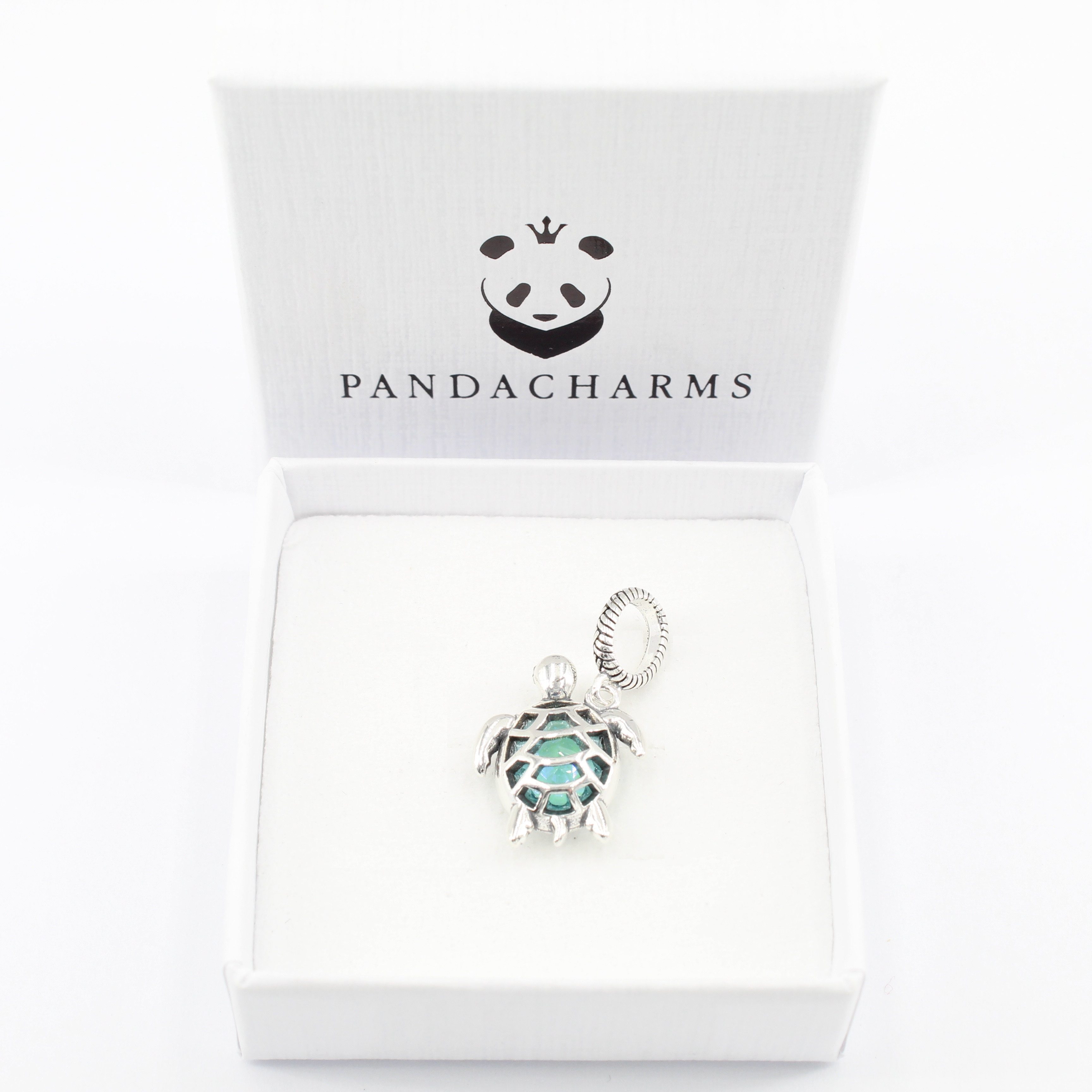 PANDACHARMS Bead Perlmuttfarbene Wasserschildkröte Charm Anhänger, 925er Silber – Bild 3 von 4