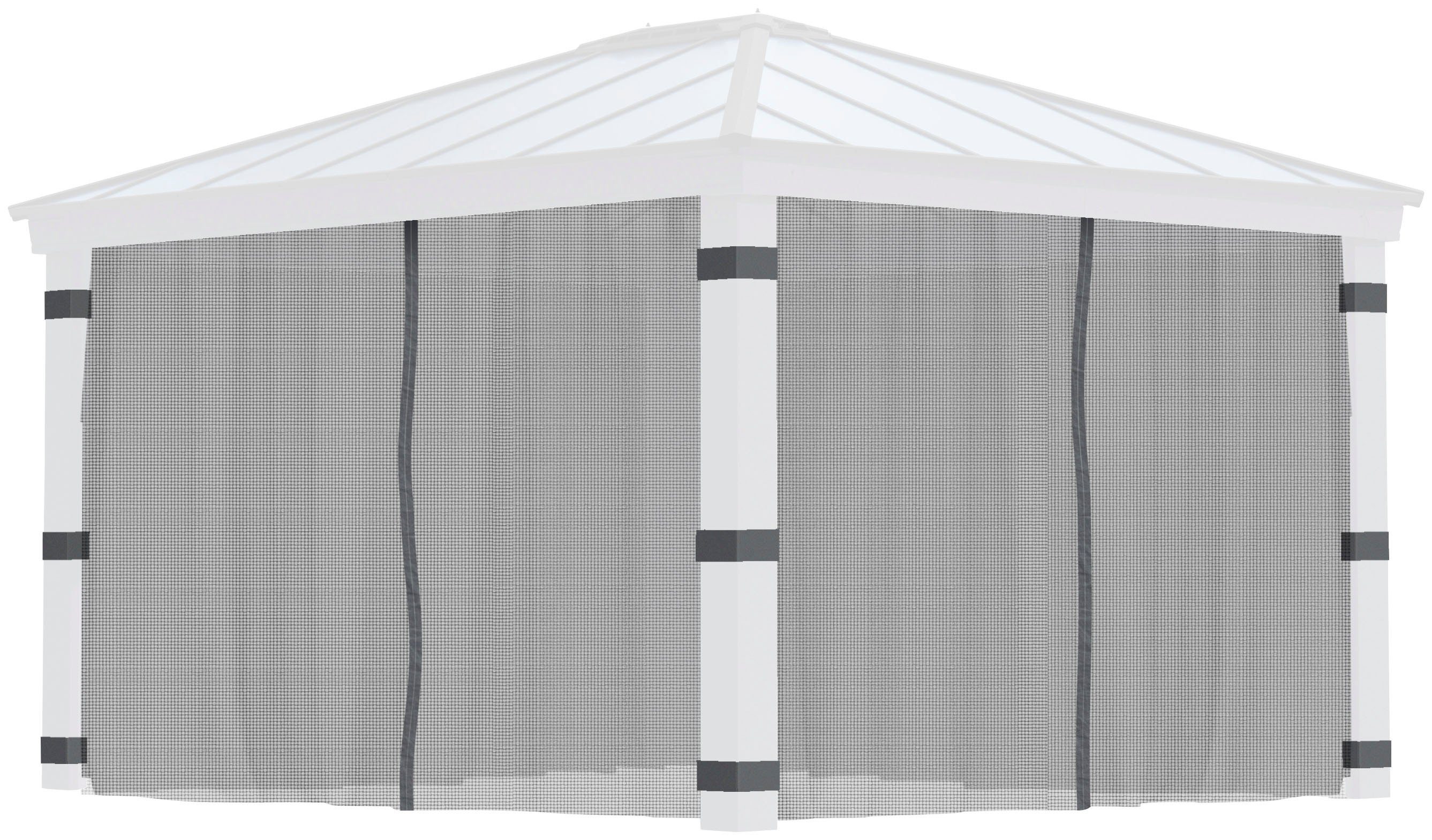 Palram - Canopia Pavillonseitenteil Dallas, 409x212 cm, Insektenschutznetz Dallas 212 x 409