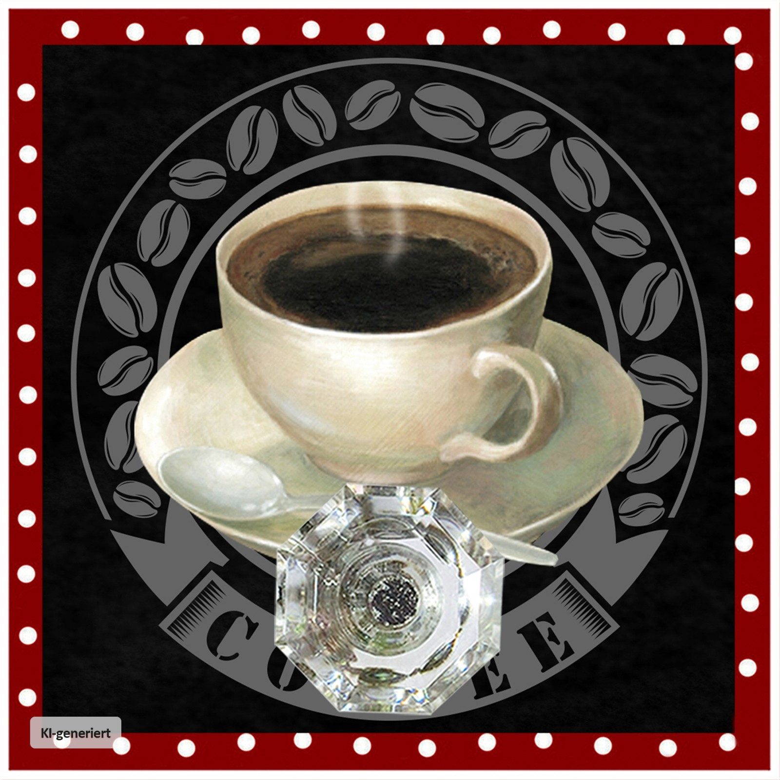 HTI-Line Wandhaken Wandhaken 4er-Set Coffee, Küche, (Set, 4-St., 4x Wandhaken), Handtuchhaken Handtuchhalter
