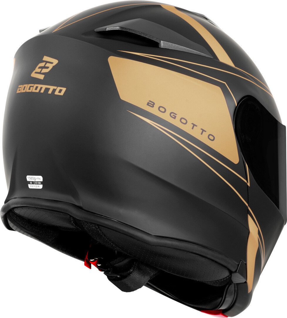 Bogotto Motorradhelm H271 BT Taog Bluetooth Klapphelm, Integriertes Kommunikationssystem,geeignet Für Brillenträger,hera – Bild 4 von 5