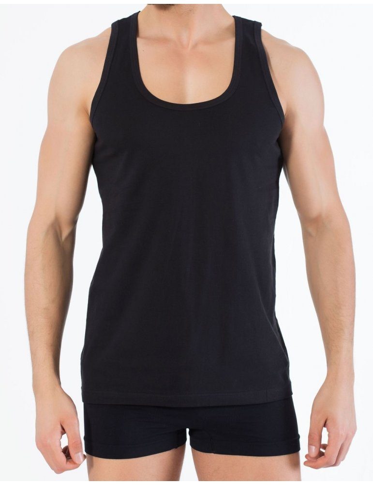 cwonlineshop Unterhemd Tank Feinripp Baumwolle 4-St) Top 100% für Achselshirt Herren aus (Spar-Pack, Feinripp weiß