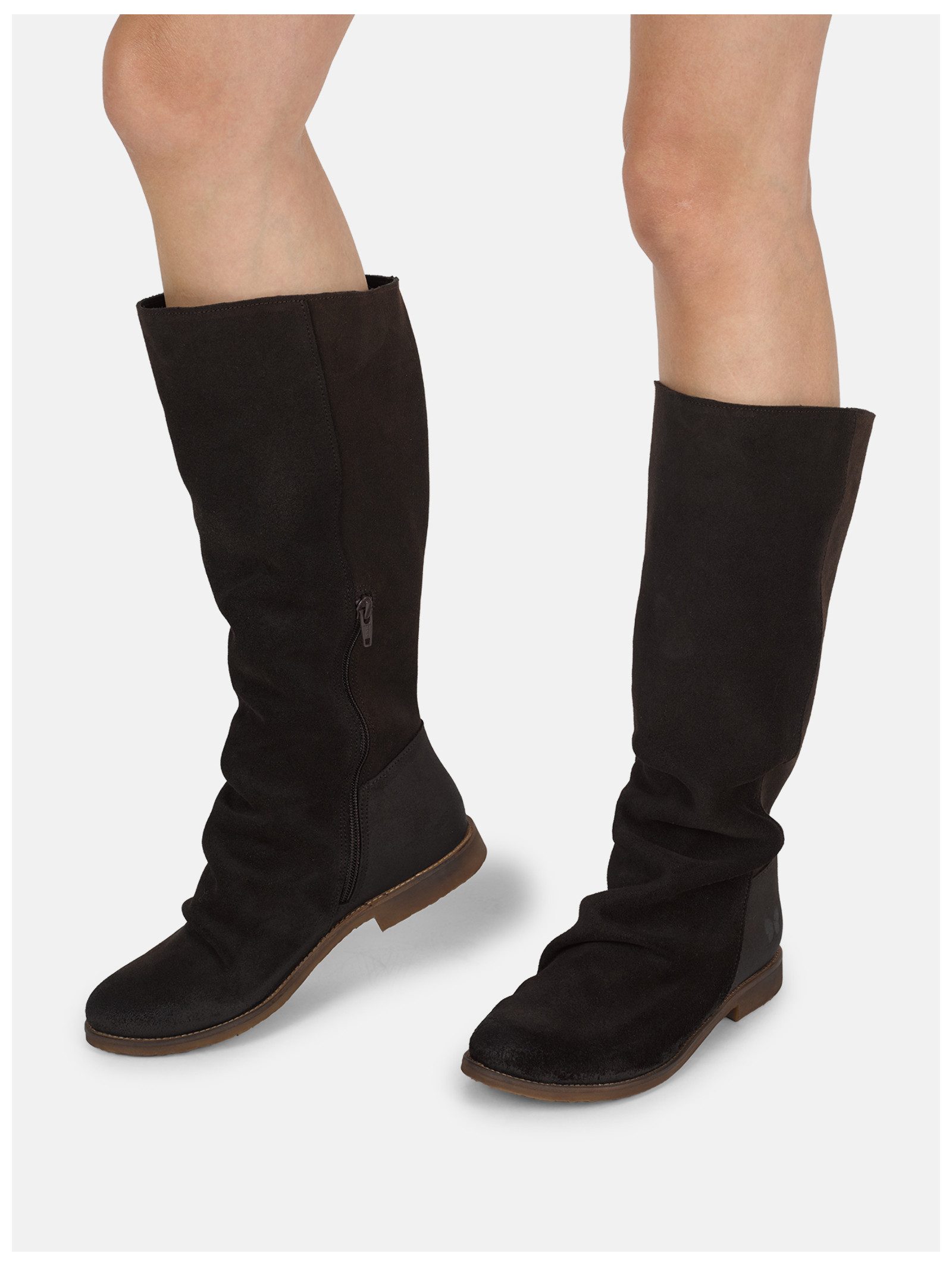 Felmini Wide Fit Stiefel Veloursleder . Stiefel
