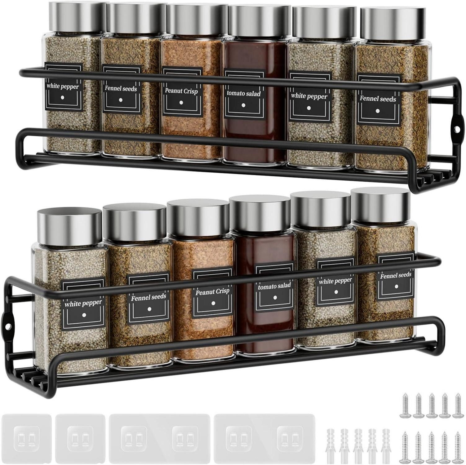 Priksia Gewürzregal Gewürzregal Wand 2er Set günstig online kaufen