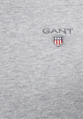 Gant T-Shirt ORIGINAL SS T-SHIRT mit kleiner Kontrast-Logostickerei