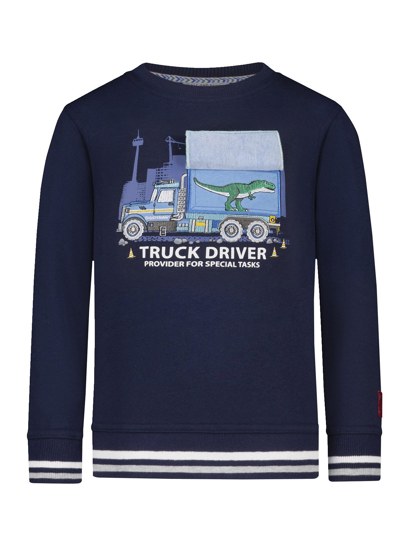 SALT AND PEPPER Fleecepullover Sweatshirt LKW Jungen