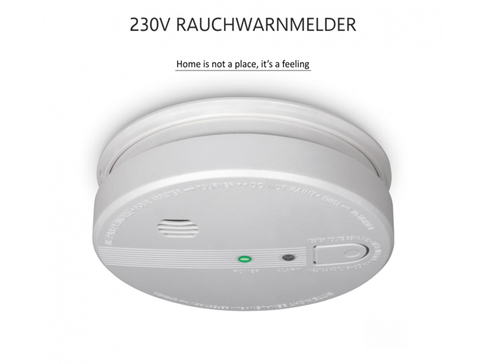 Elro Rauchmelder (Optischer Brandmelder 230V 5 Jahres Backup Batterie, vernetzbar)