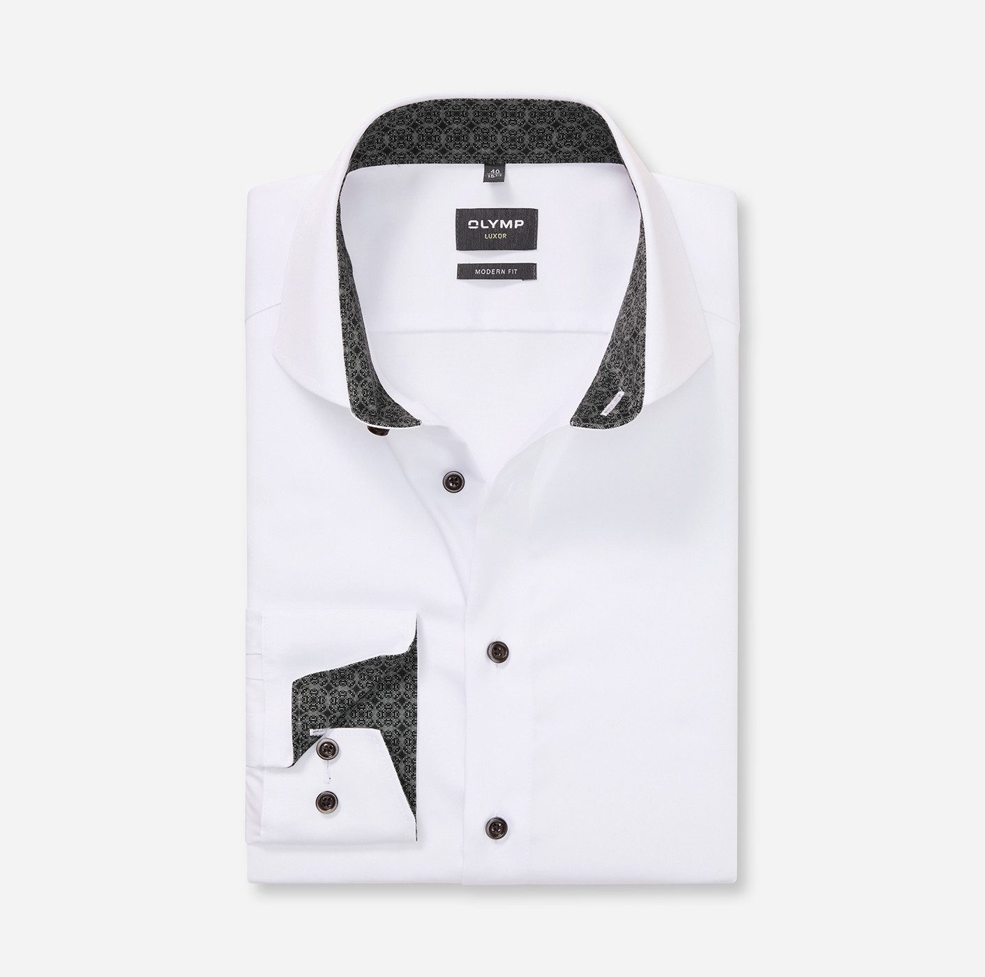 OLYMP Langarmhemd Luxor modern fit Global-Kentkragen, günstig online kaufen