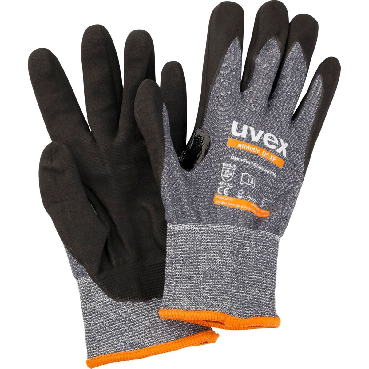 Uvex Schnittschutzhandschuhe Schnittschutzhandschuh athletic D5 XP, Gr. 7