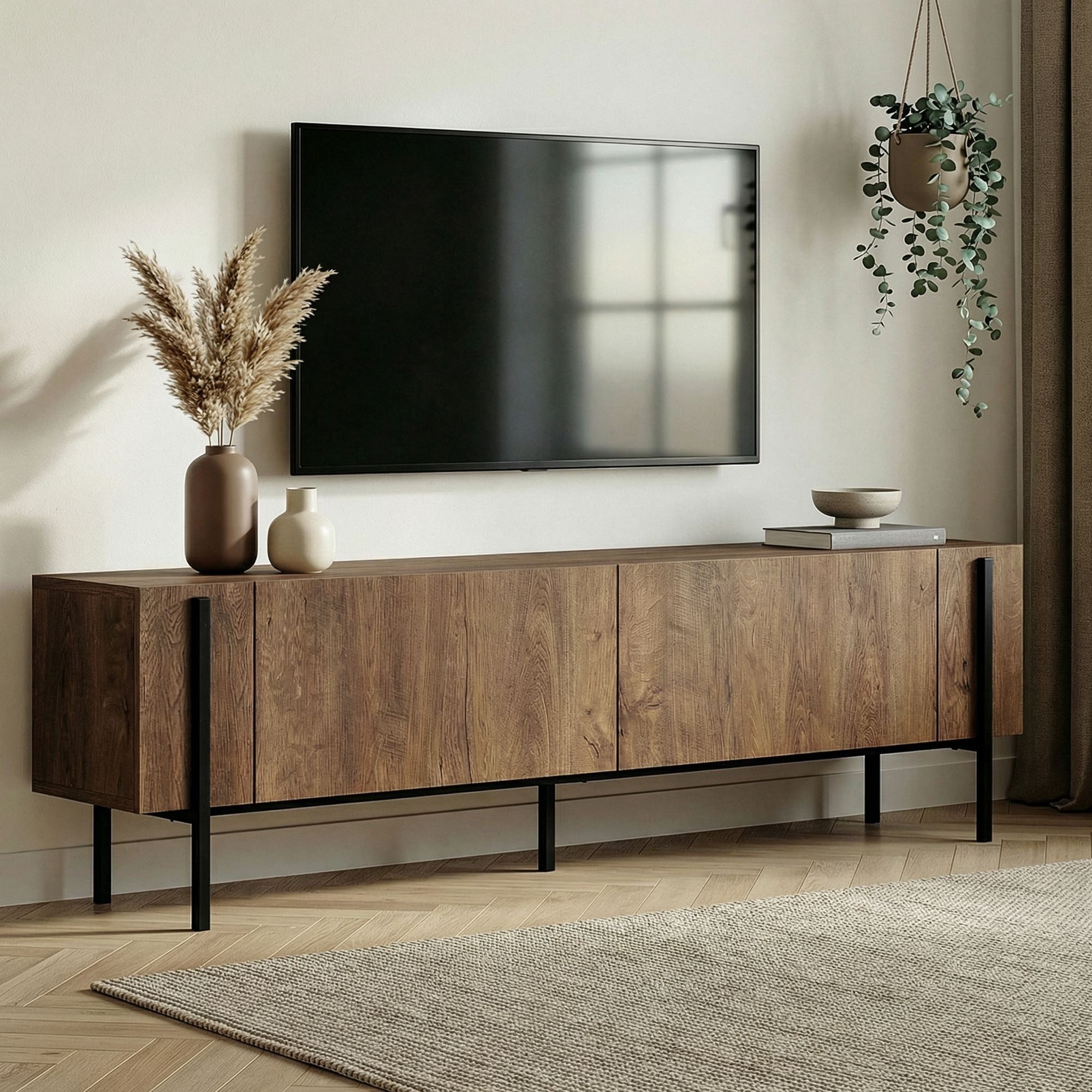 Skye Decor TV-Board Nexus (Packung, 1 TV Schrank), Breite : 180 cm griffloses Design mit Stauraum