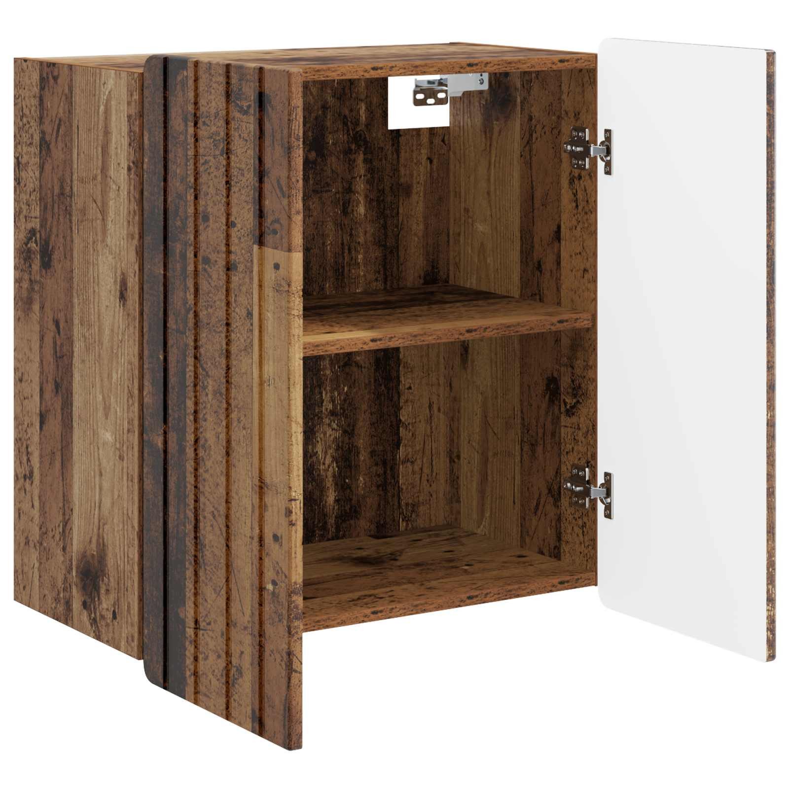 vidaXL Hängeschrank 59 x 31 x 64 cm Hängeschrank Wandschrank Altholz 59x31x64 cm Holzwerks