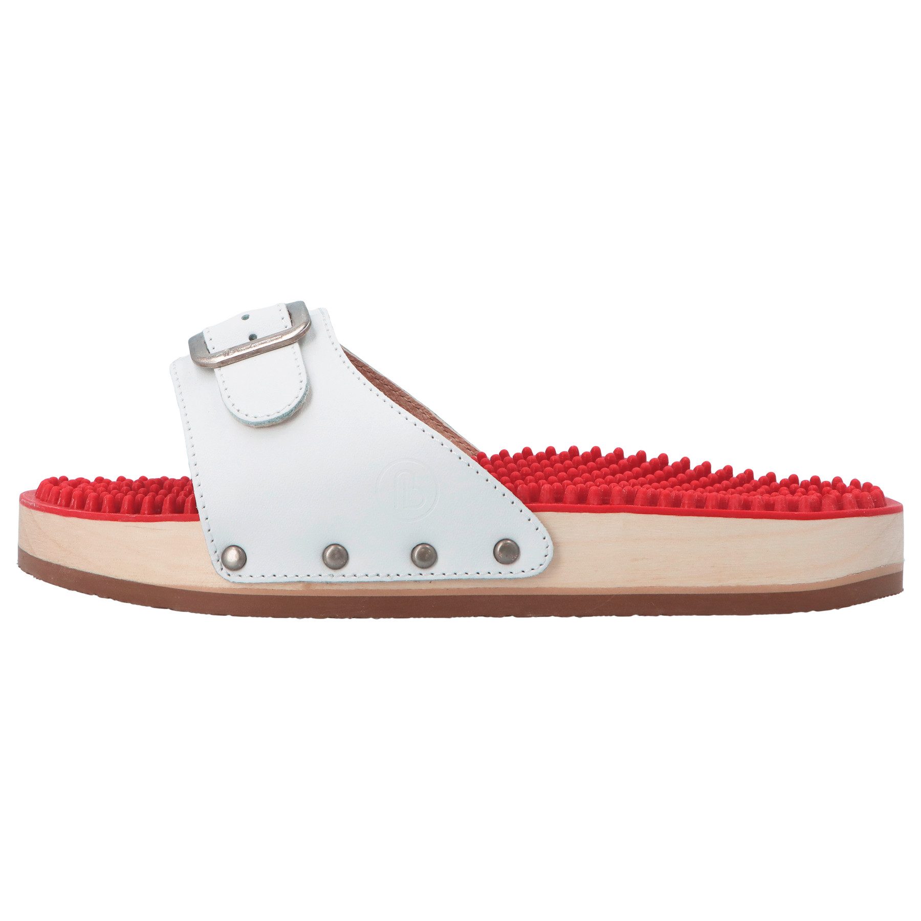 BERKEMANN Berkemann Erwachsene Holz Noppen-Sandale Pantolett Pantolette