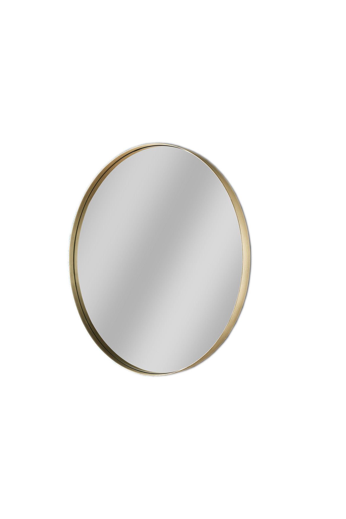 More2Home Wandspiegel Spiegel ROUND Gold M, Rahmen Stahl vintage gold, rund ca. 75 cm