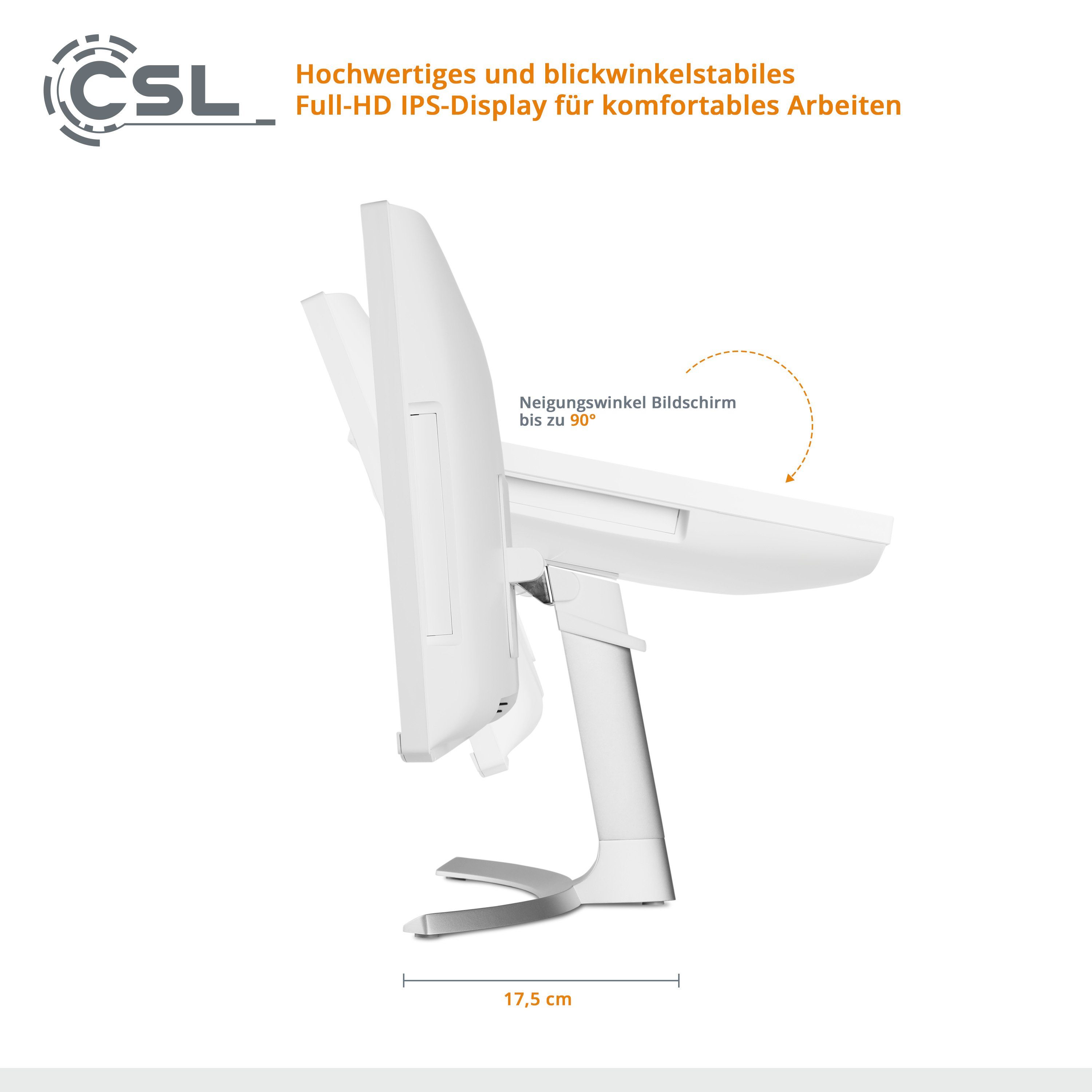CSL Unity U24-AMD All-in-One PC (24 Zoll, AMD Ryzen 7 5700G, Radeon Graphics, 64 GB RAM, 4000 GB SSD)