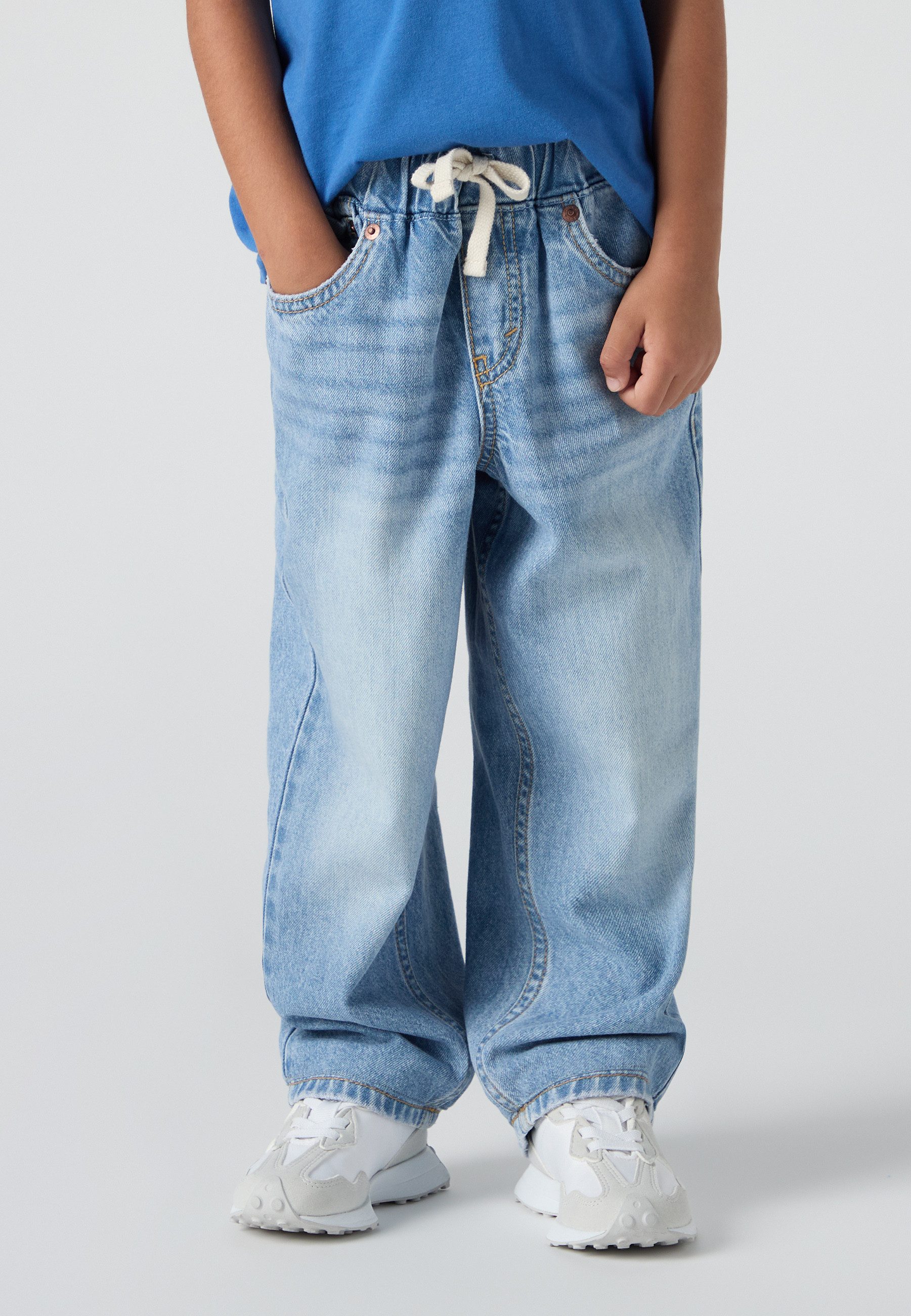 Levi's® Kids Loose-fit-Jeans LVB PULL ON STAY LOOSE TAPER J im Five-Pocket Style