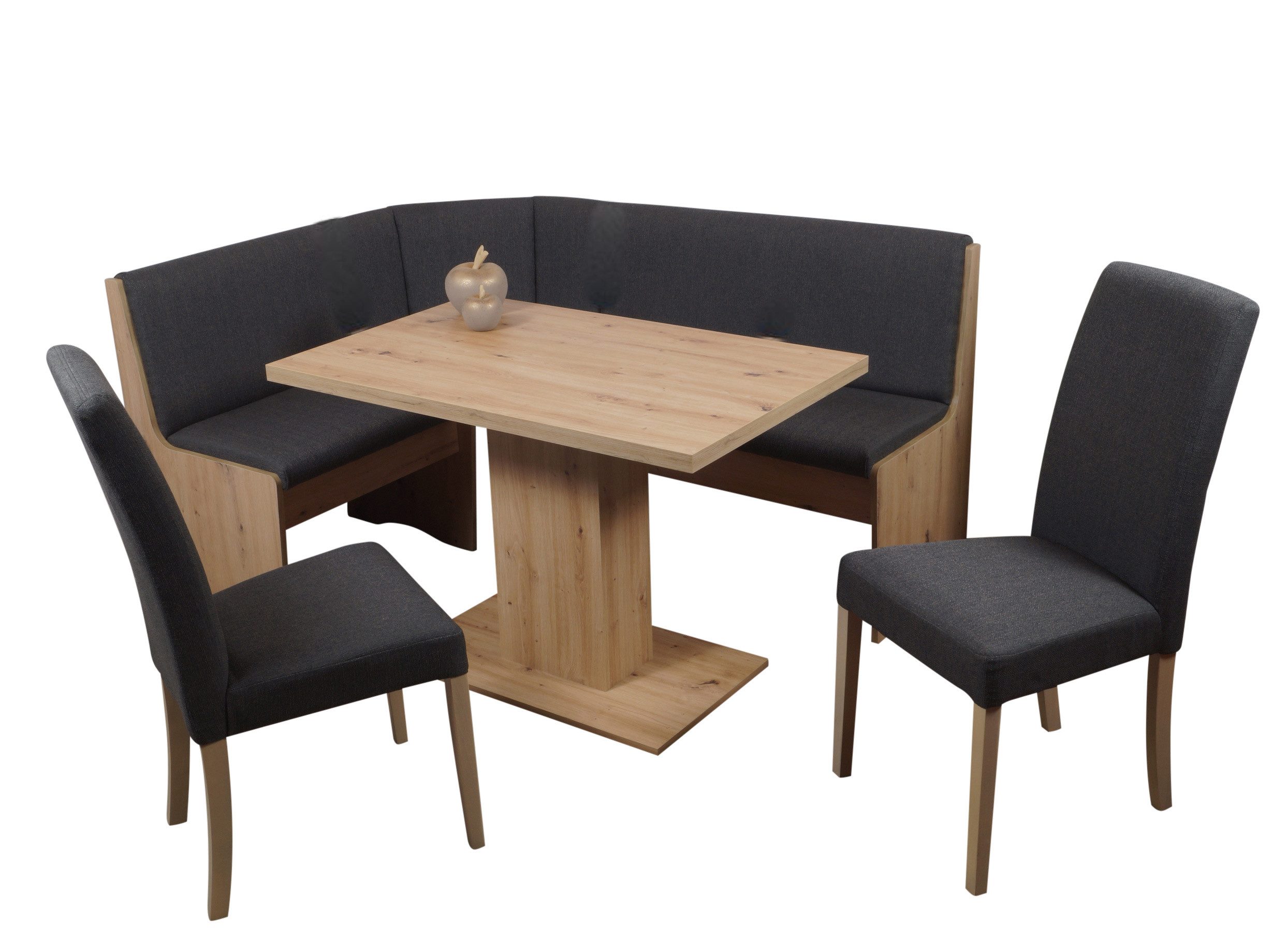 Stolebaenk Eckbankgruppe Duisburg OLDUSO, (Eckbankset, 1x Eckbank, 1 x Tisch, 2 x Stuhl), Bezug mit 45.000 Scheuertouren