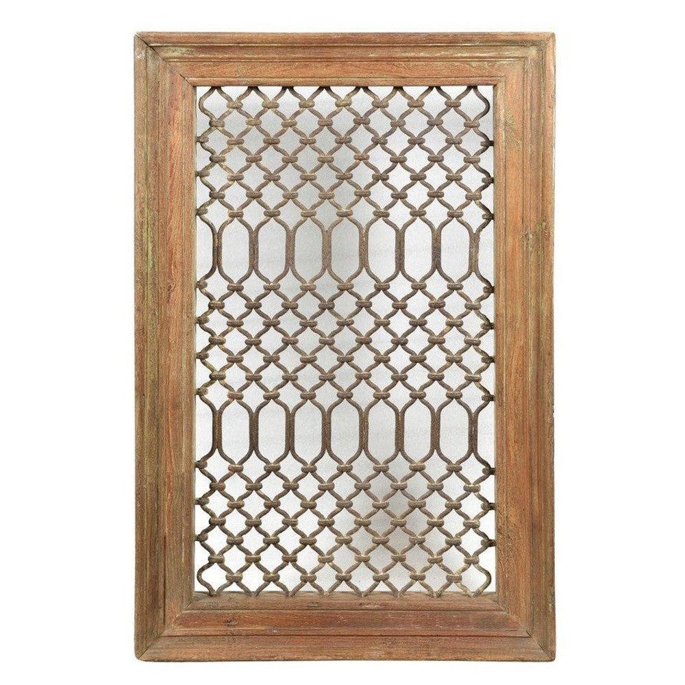 Luxury-Park-Direct Kommode Traditionelles Jali Fenster aus Teakholz .Luxury Park