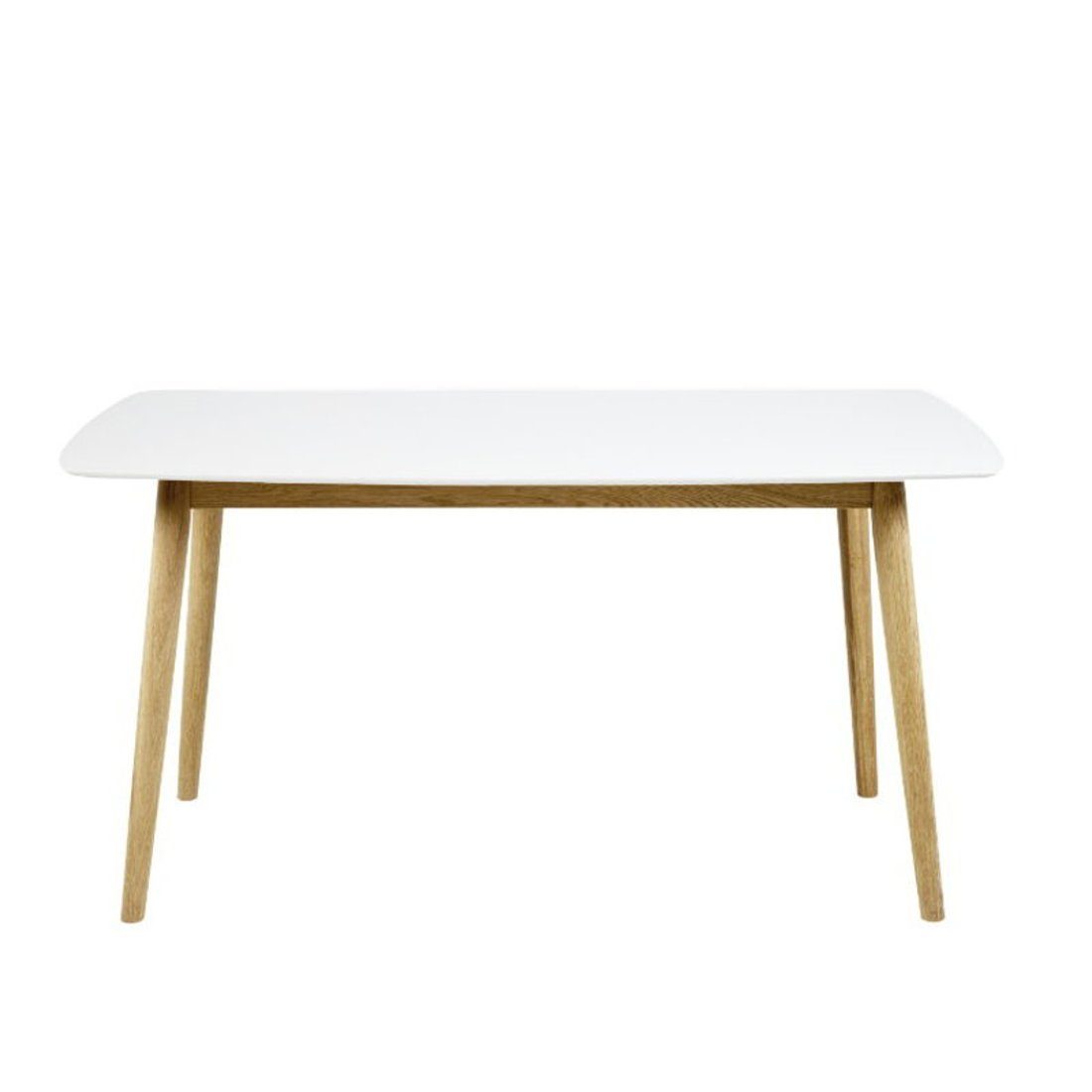 ebuy24 Esstisch Naila Esszimmertisch 80 x 150 mit weißer Holztisch