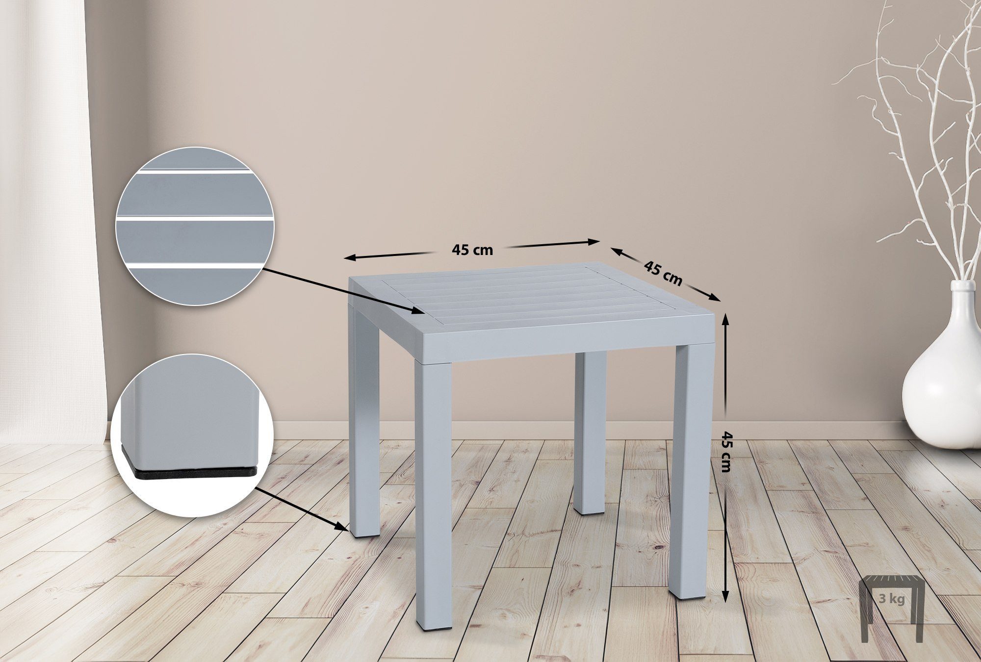 CLP Gartentisch Ocean Kunststoff, UV-beständig und günstig online kaufen