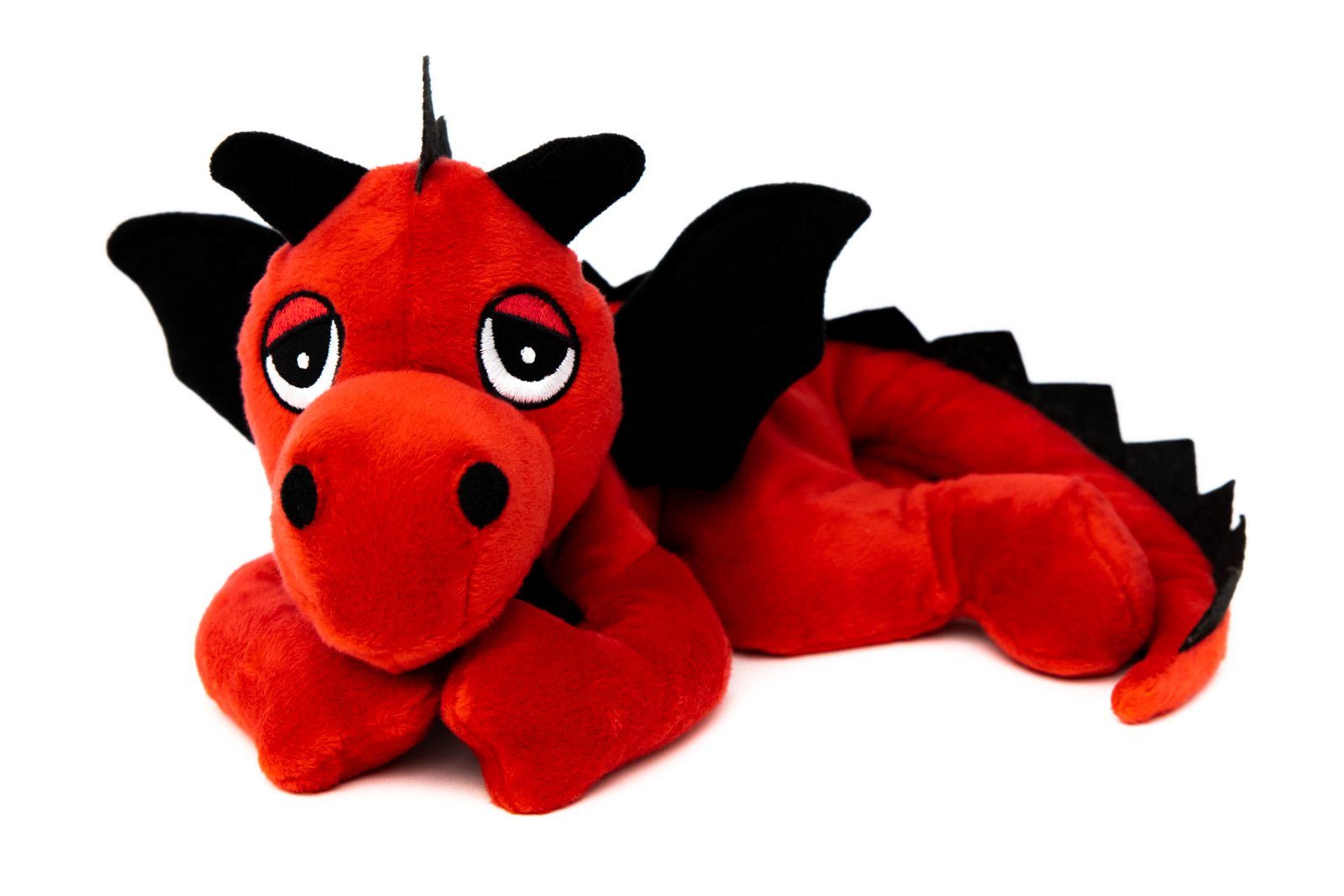 Habibi Plush Wärmekissen Habibi Wärmetier Glücksdrache rot Mikrowelle/Ofen, (Wärmekuscheltier)