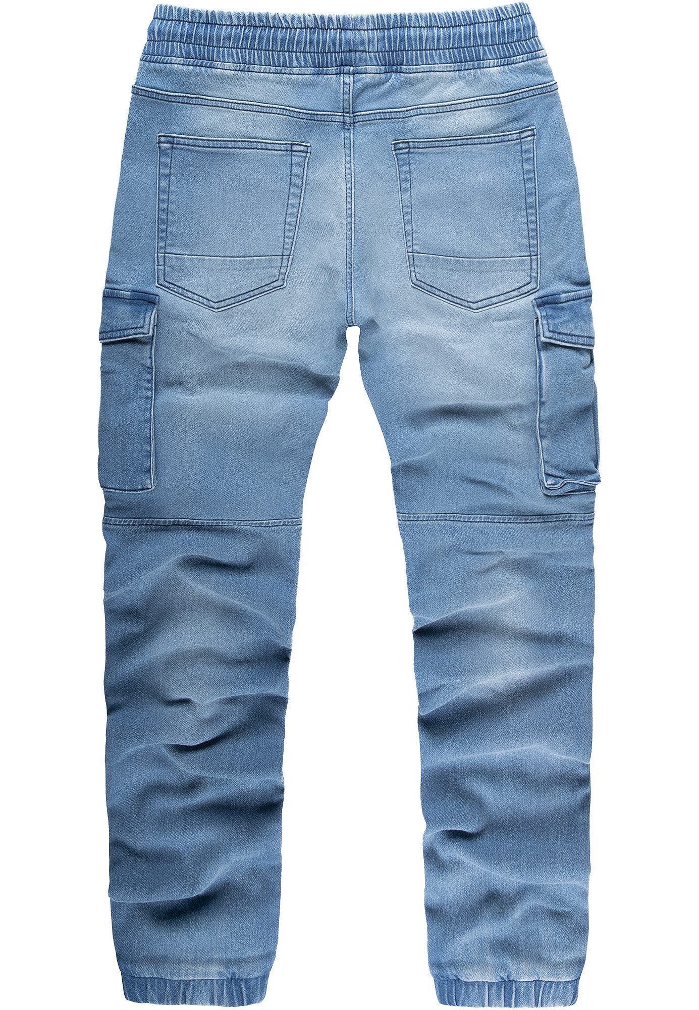 REPUBLIX Cargohose CILIAN Herren Sweathose in Stretch Denim Jeans günstig online kaufen
