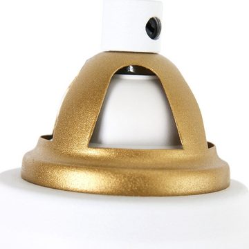 etc-shop Wandleuchte, Leuchtmittel nicht inklusive, Wandleuchte Klemmstrahler Spot kippbar Wandlampe weiß gold,-
