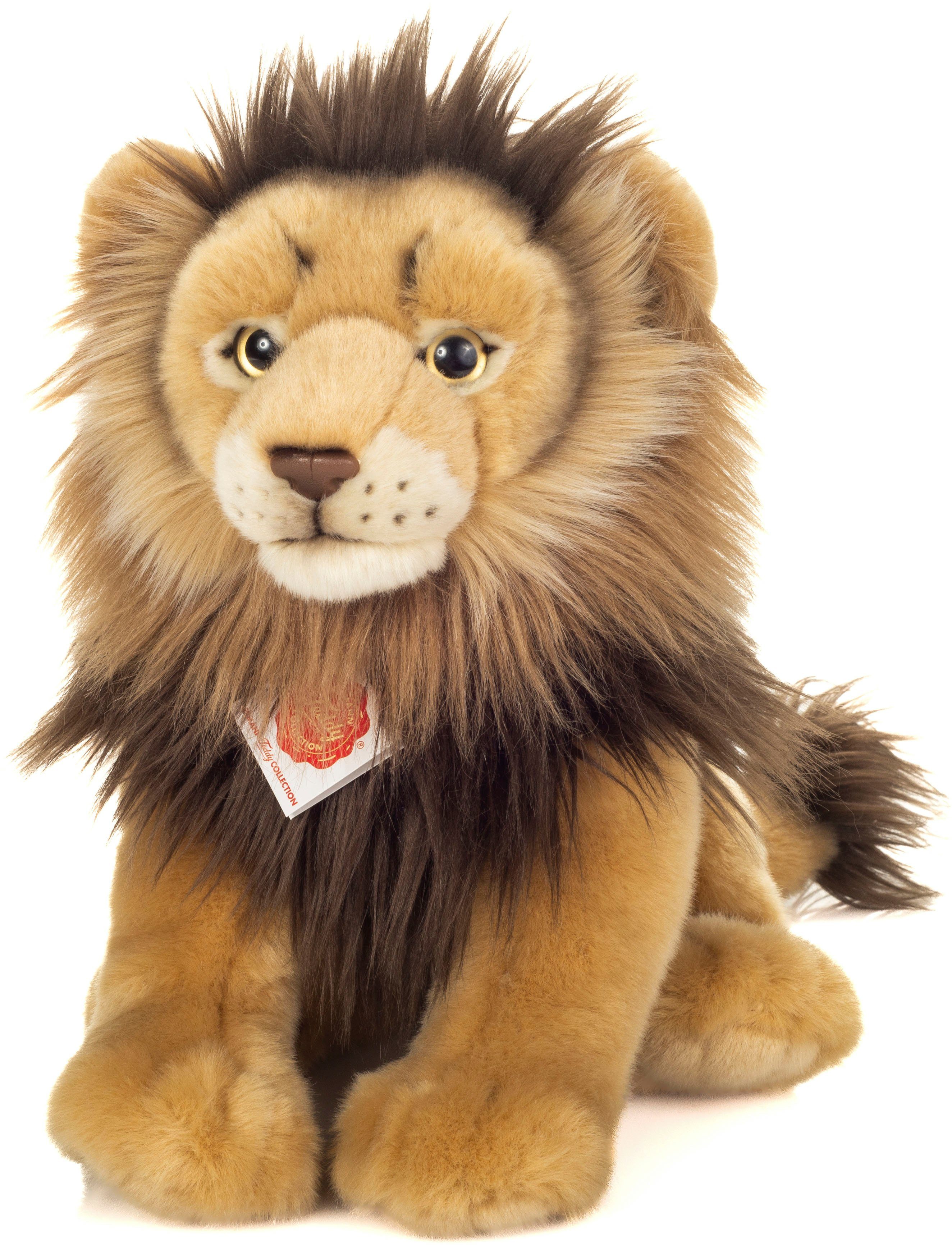 Teddy Hermann® Kuscheltier Löwe sitzend, 30 cm, zum Teil aus recyceltem Material