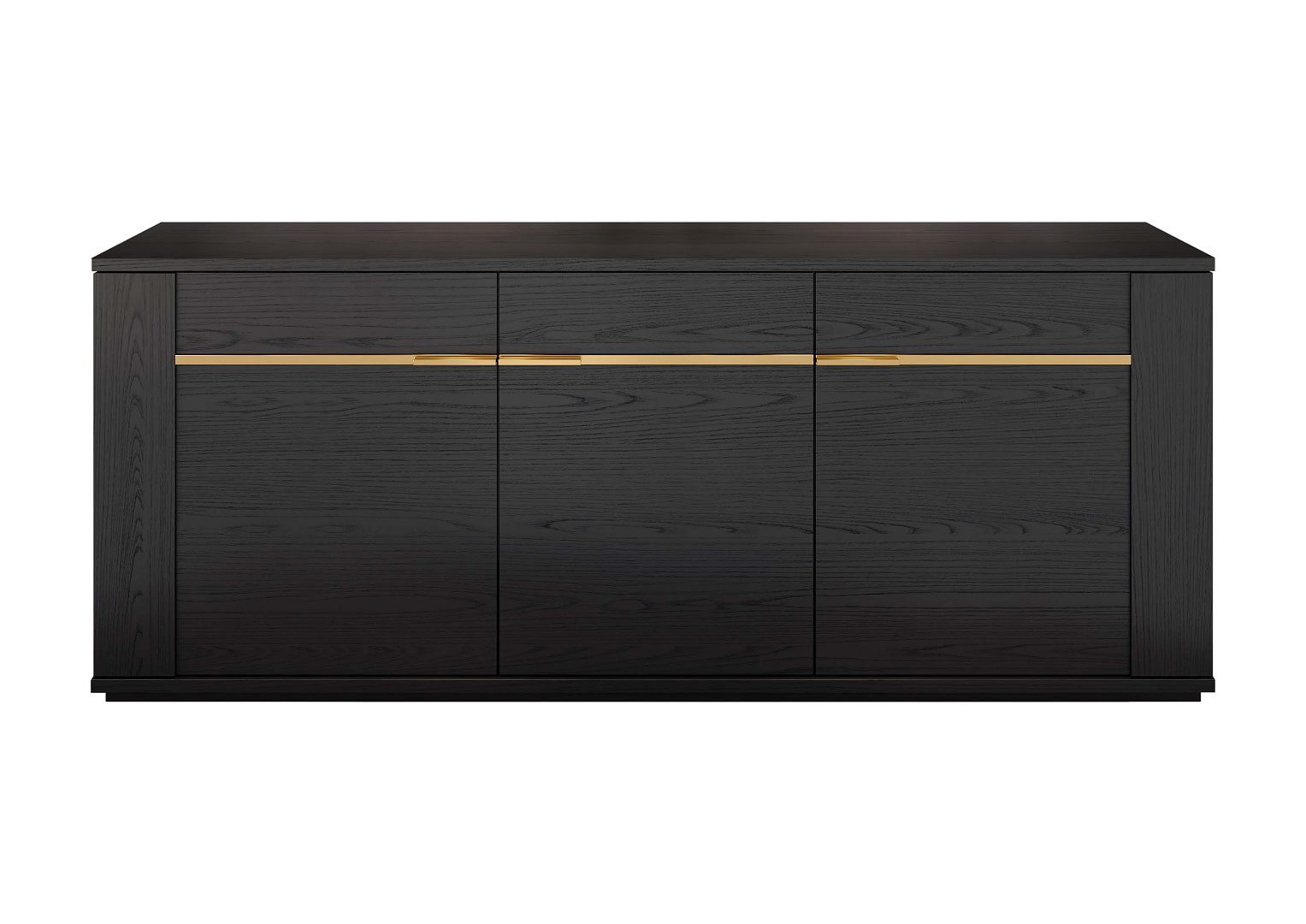 Interdesign24 Sideboard Pegaso (3-Türig, in dunkler Rosenholzoptik), Made in Italy