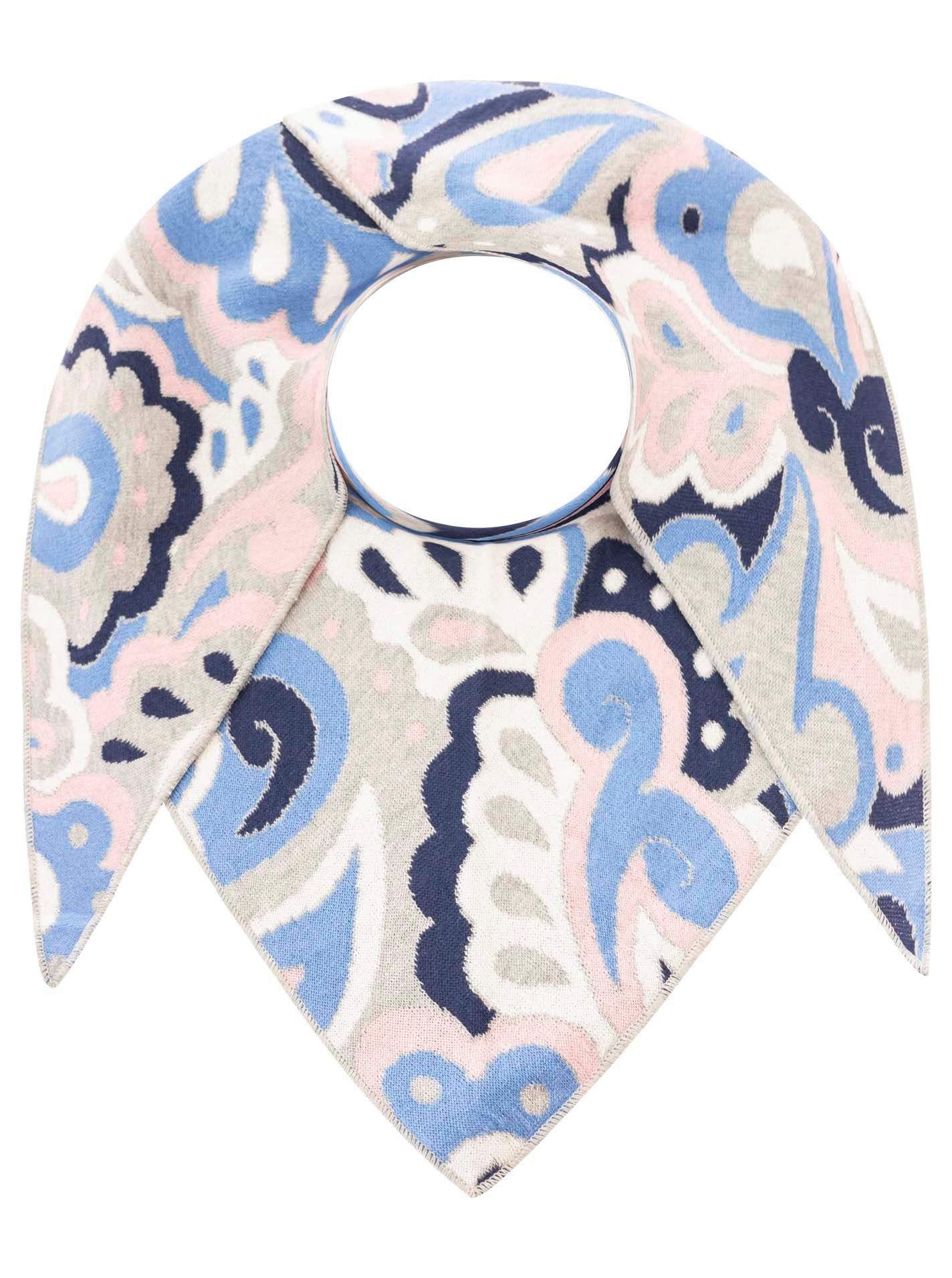 Zwillingsherz Dreieckstuch "Paisley all over", modisches Muster, Strick, wärmend