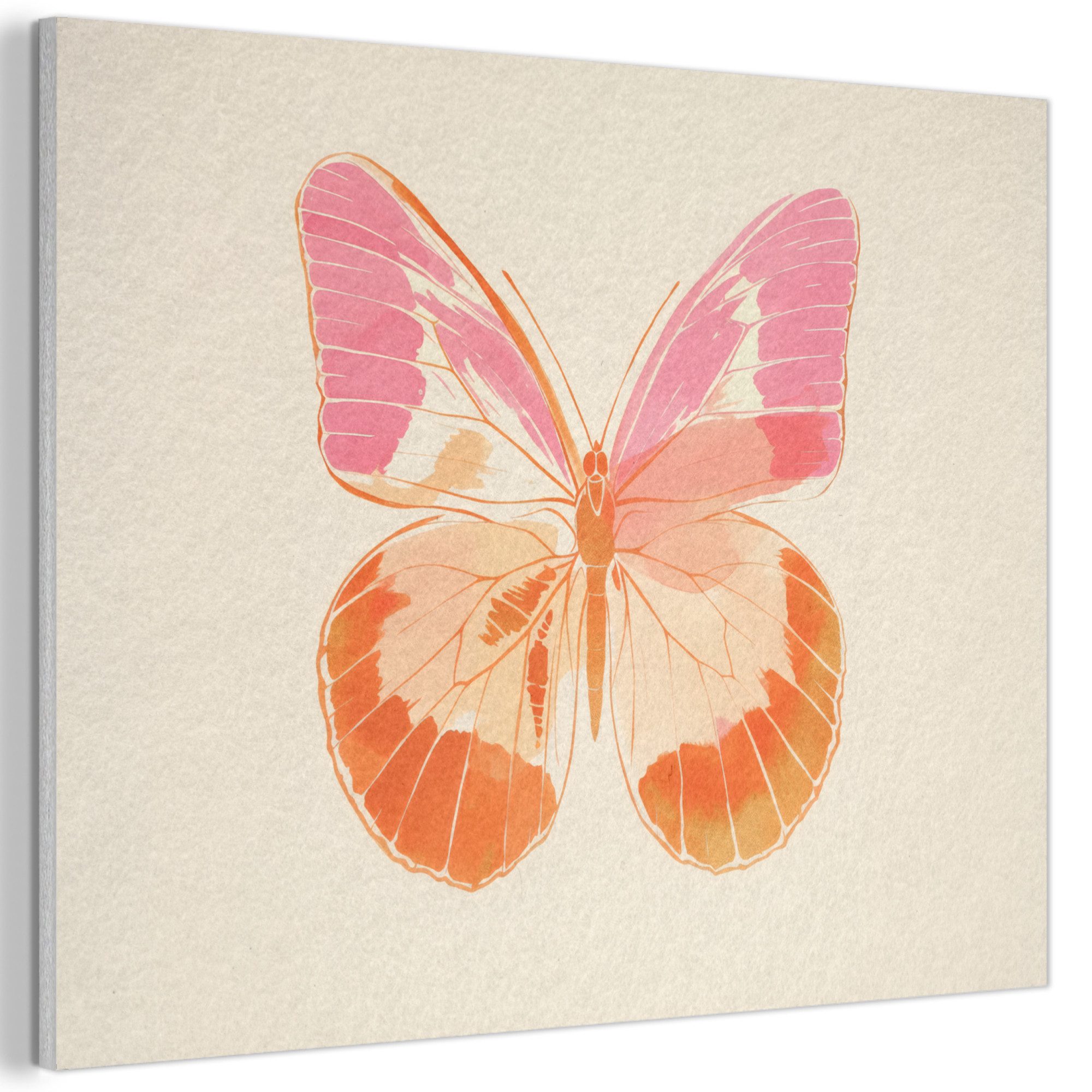 MuchoWow Gemälde Orange - Schmetterling - günstig online kaufen