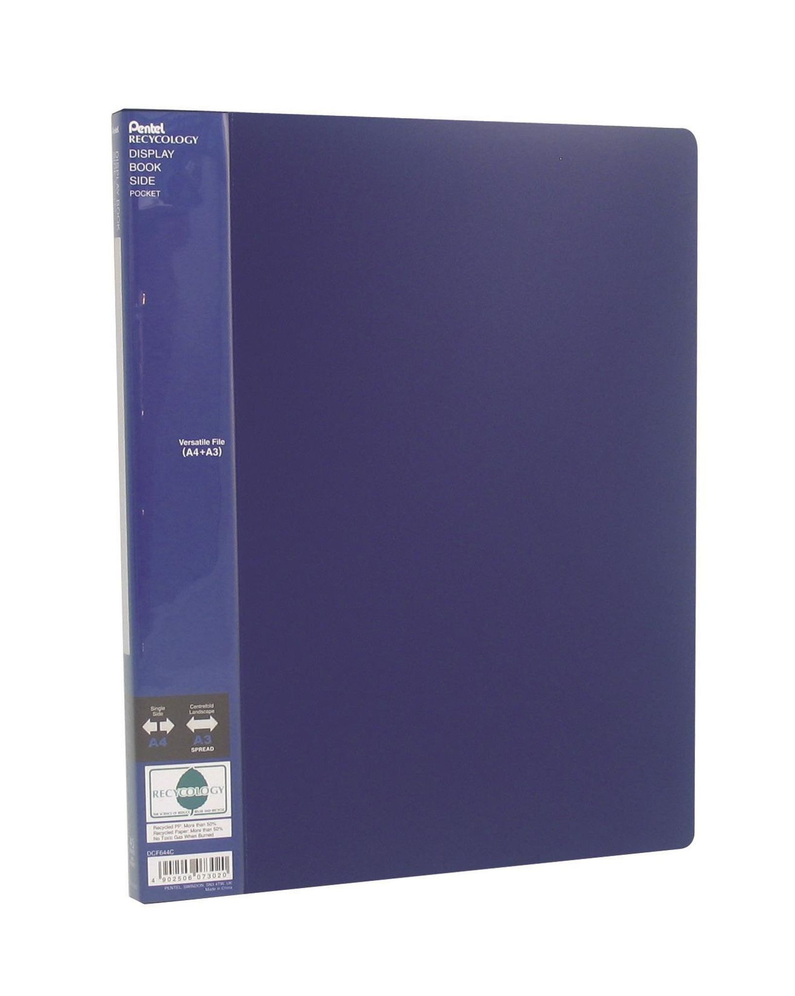 PENTEL Organisationsmappe Pentel Praesentationsmap. Side 20 / A4-A3 bl Recycling-Material mind.