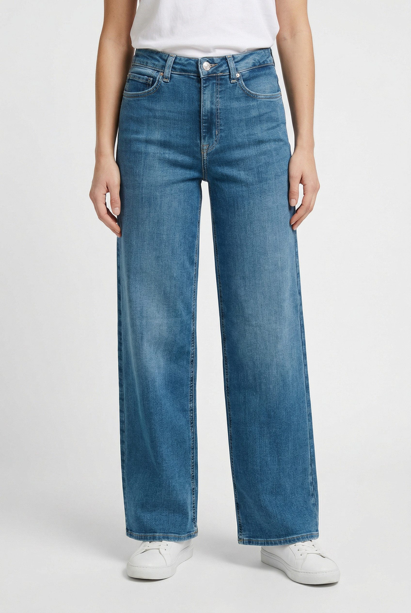 ONLY High-waist-Jeans ONLMADISON BLUSH HW WIDE DNM CRO665 günstig online kaufen