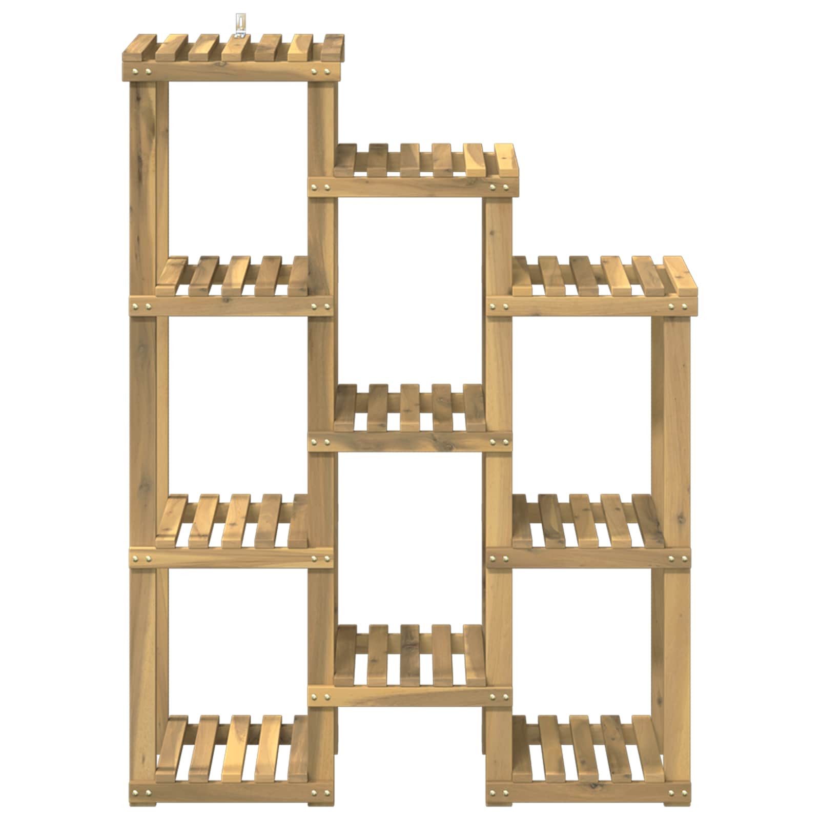 vidaXL Blumenständer Pflanzenständer Weiß 85 x 30 x 114,5 cm Massivholz (1 St)