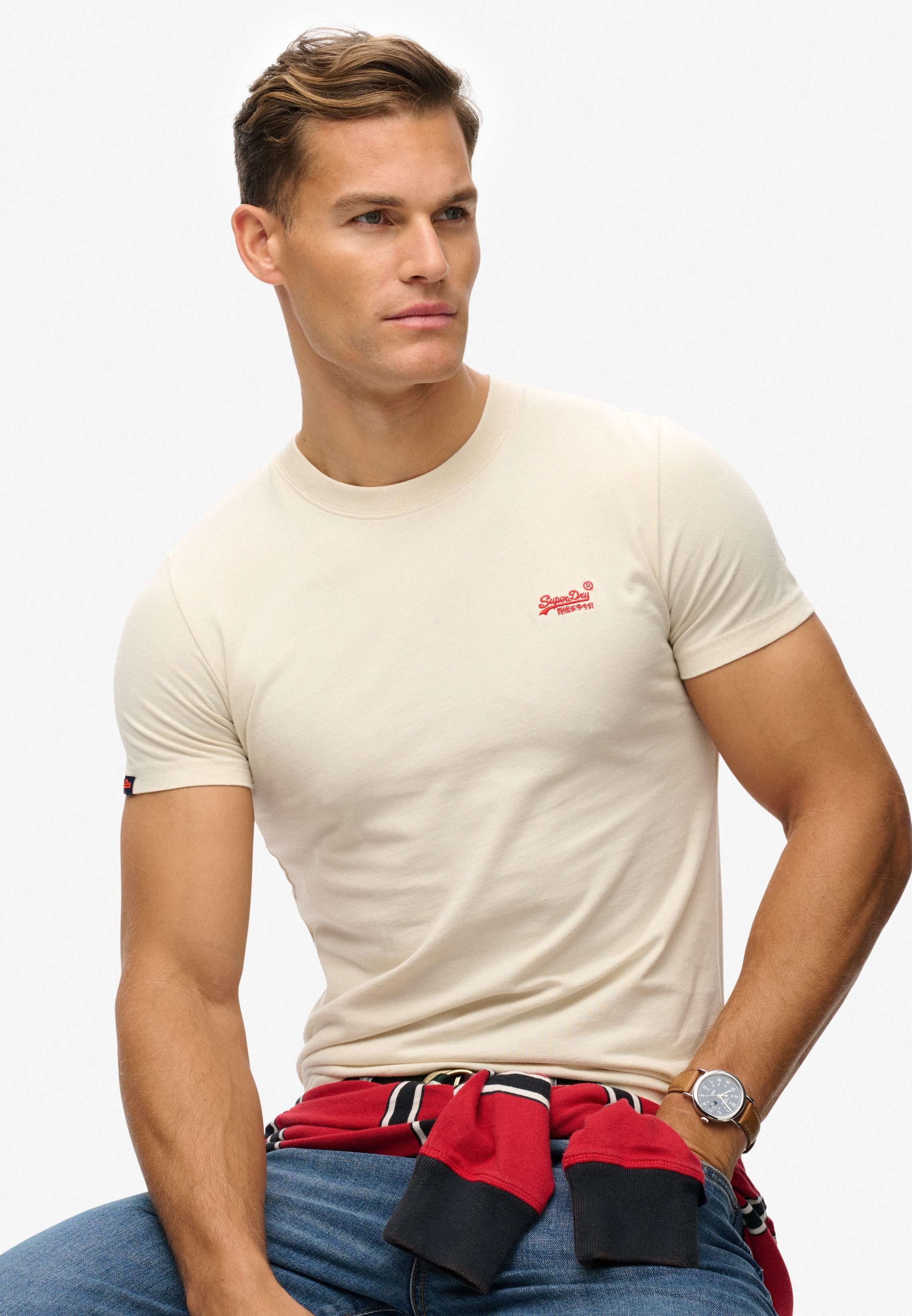 Superdry Rundhalsshirt ESSENTIAL LOGO EMB TEE günstig online kaufen