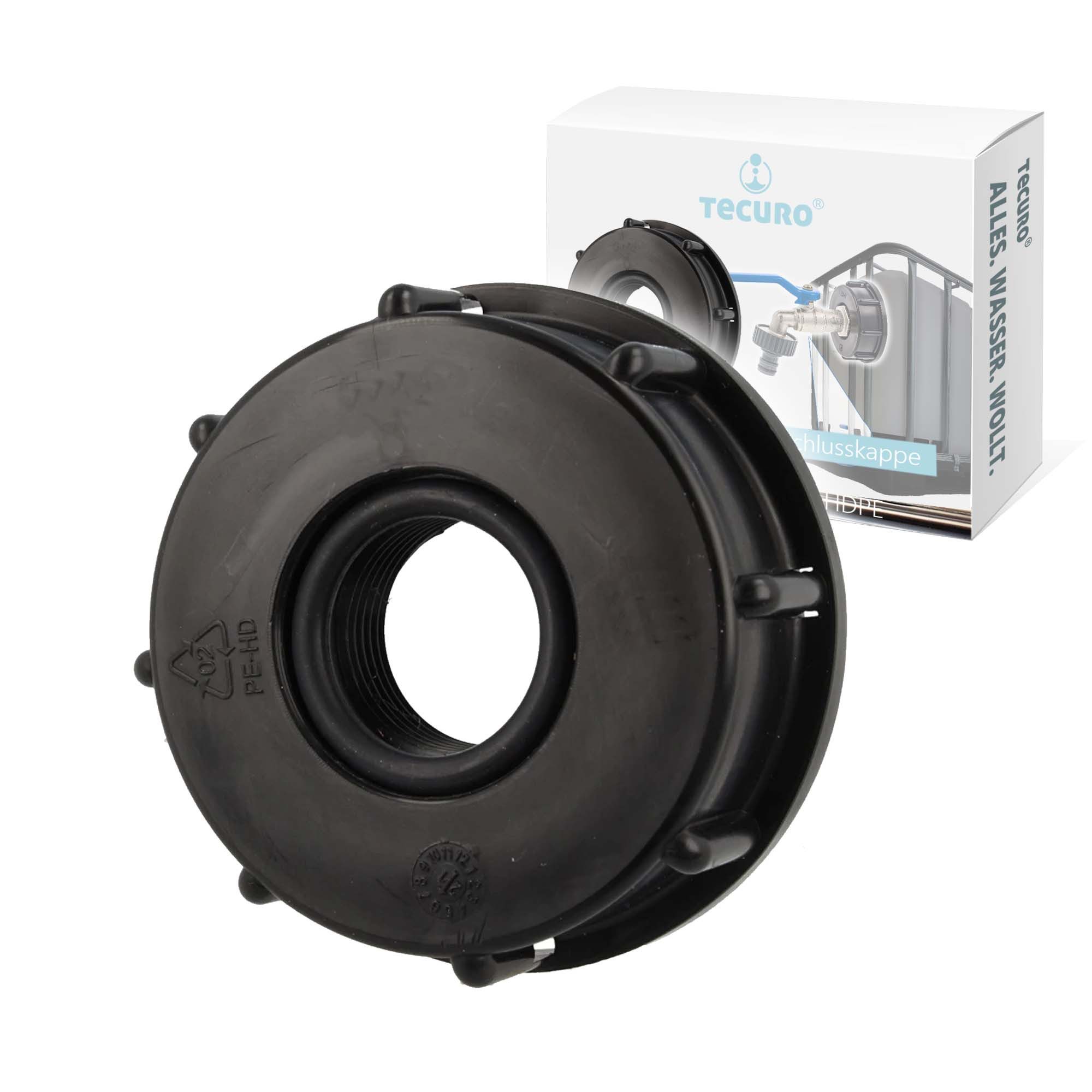 tecuro Regenwassertank IBC Adapter Anschlusskappe