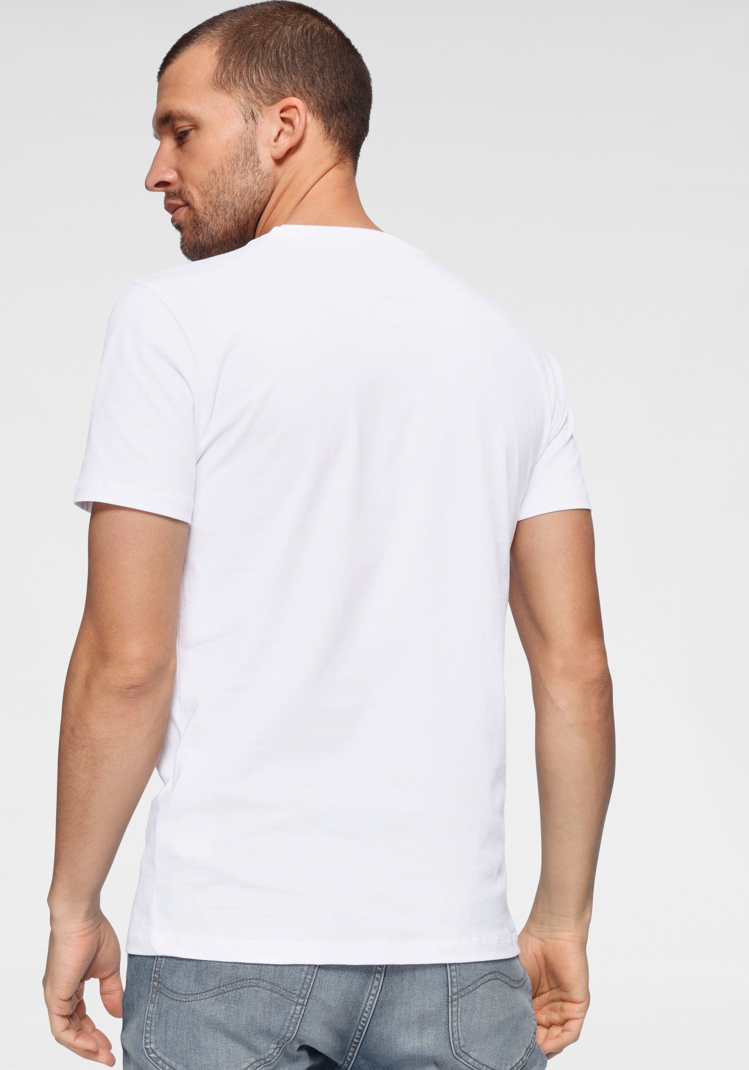 Lee Herren Rundhals T-Shirt Wobbly Logo günstig online kaufen