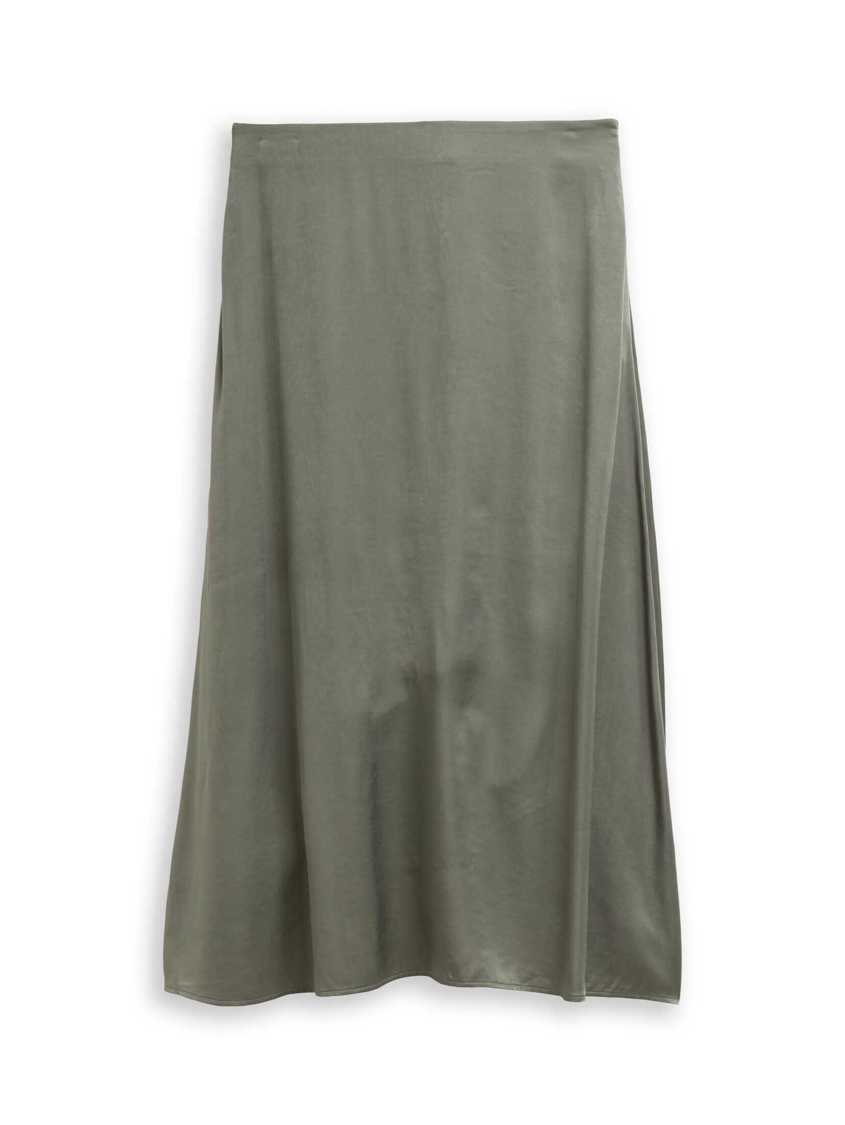 TOM TAILOR Sommerrock Röcke High Waist Satin Midi-Rock