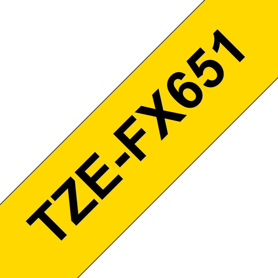 Brother Schriftband TZe-FX651 (lam., flex) Schwarz auf Ge Tintenpatrone