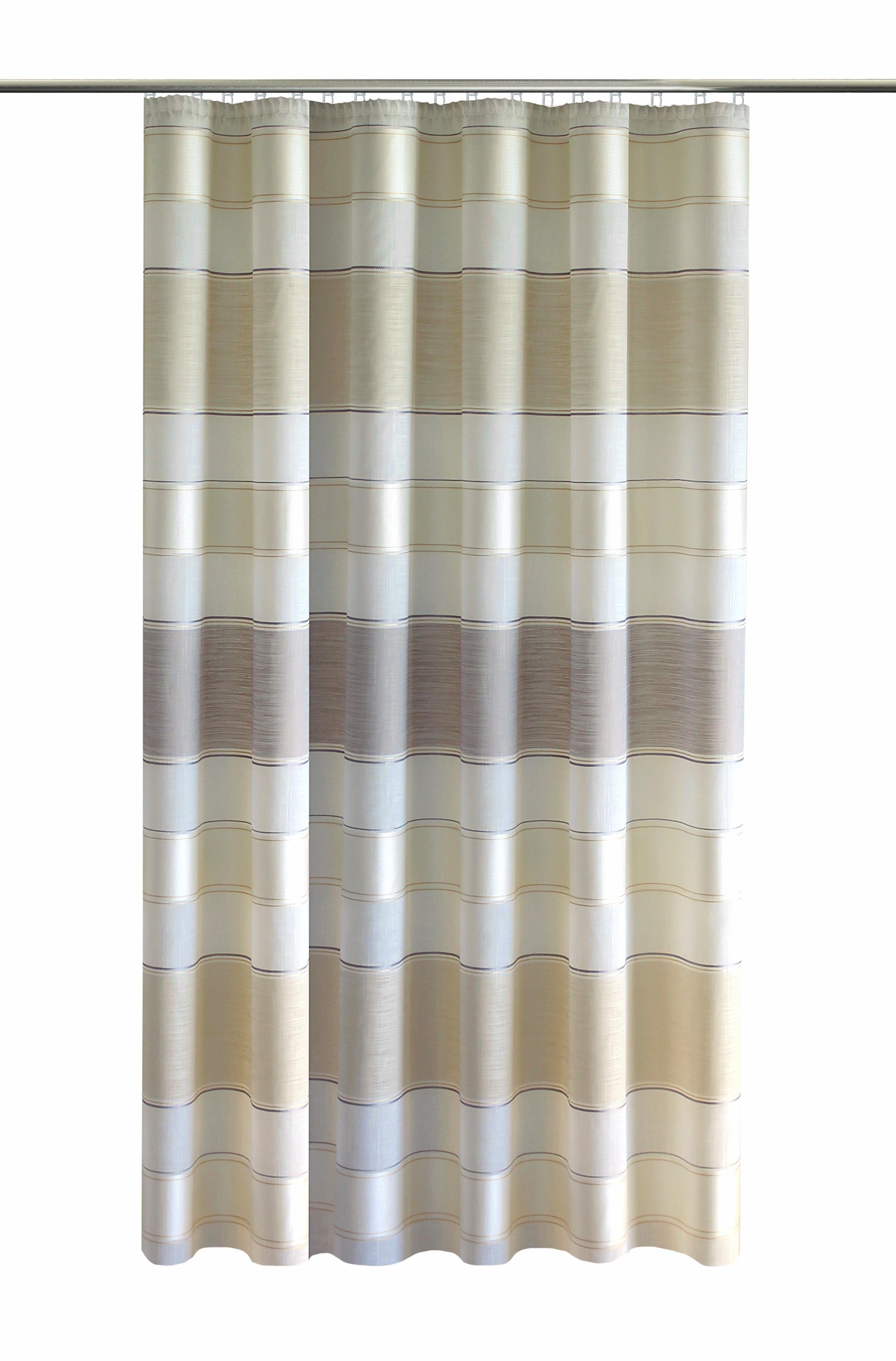 Vorhang Emily, VHG, Kräuselband St), (1 beige/grau halbtransparent