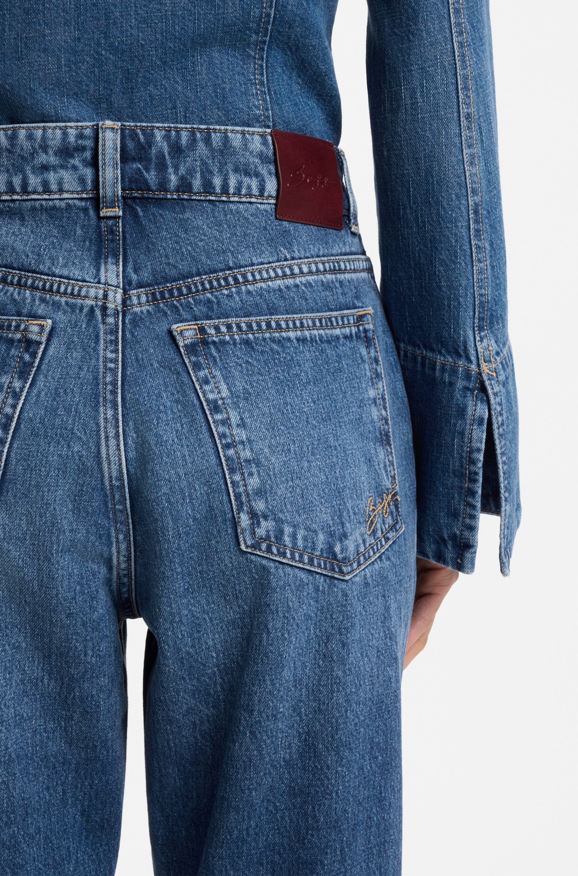 BOSS ORANGE Slim-fit-Jeans ADA SLIM HR 2.0 Premium Damenmode mit hohem Bund