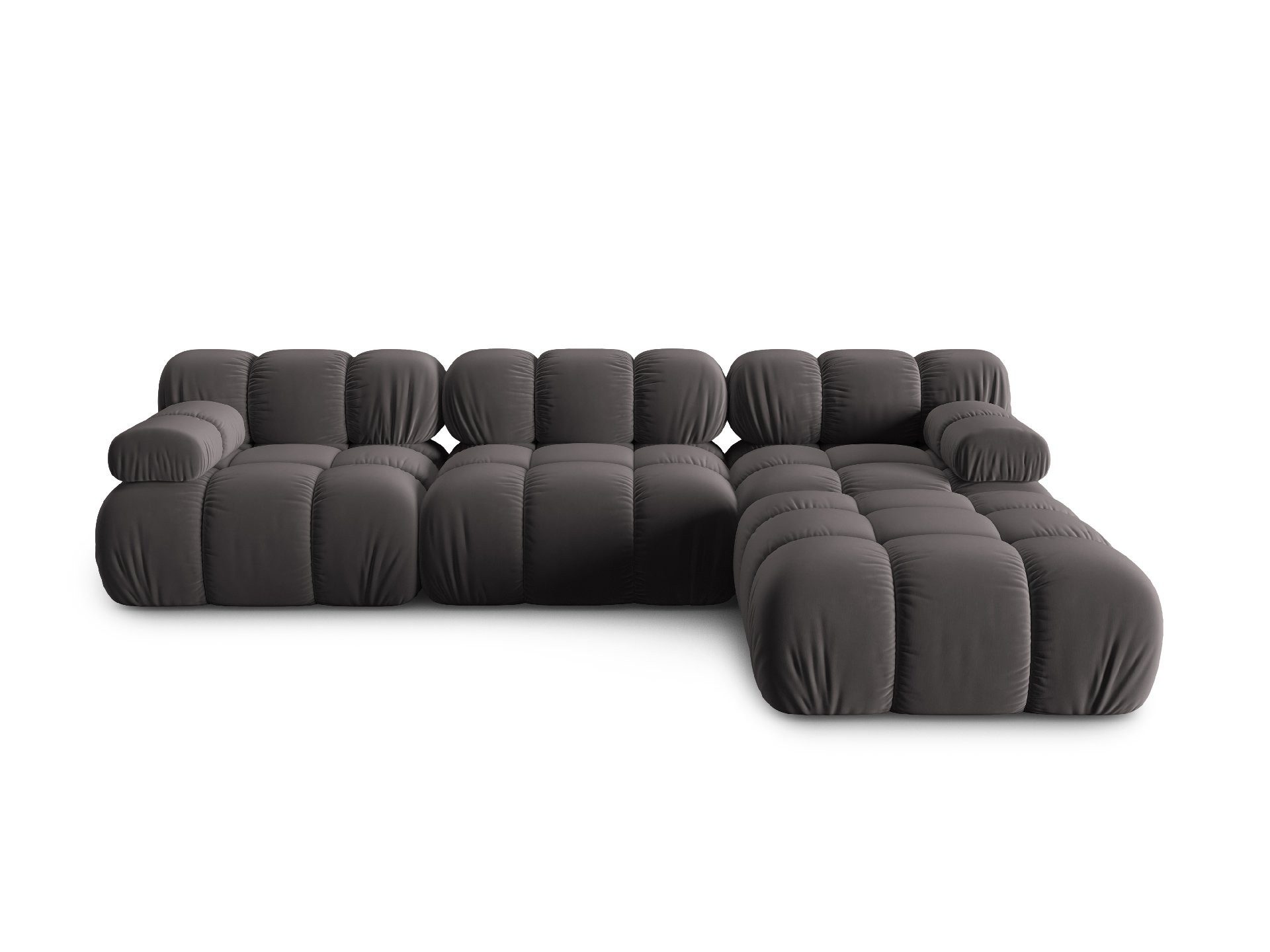 Micadoni Sofa Bellis, modular 4-Sitzer mit flachem Modul