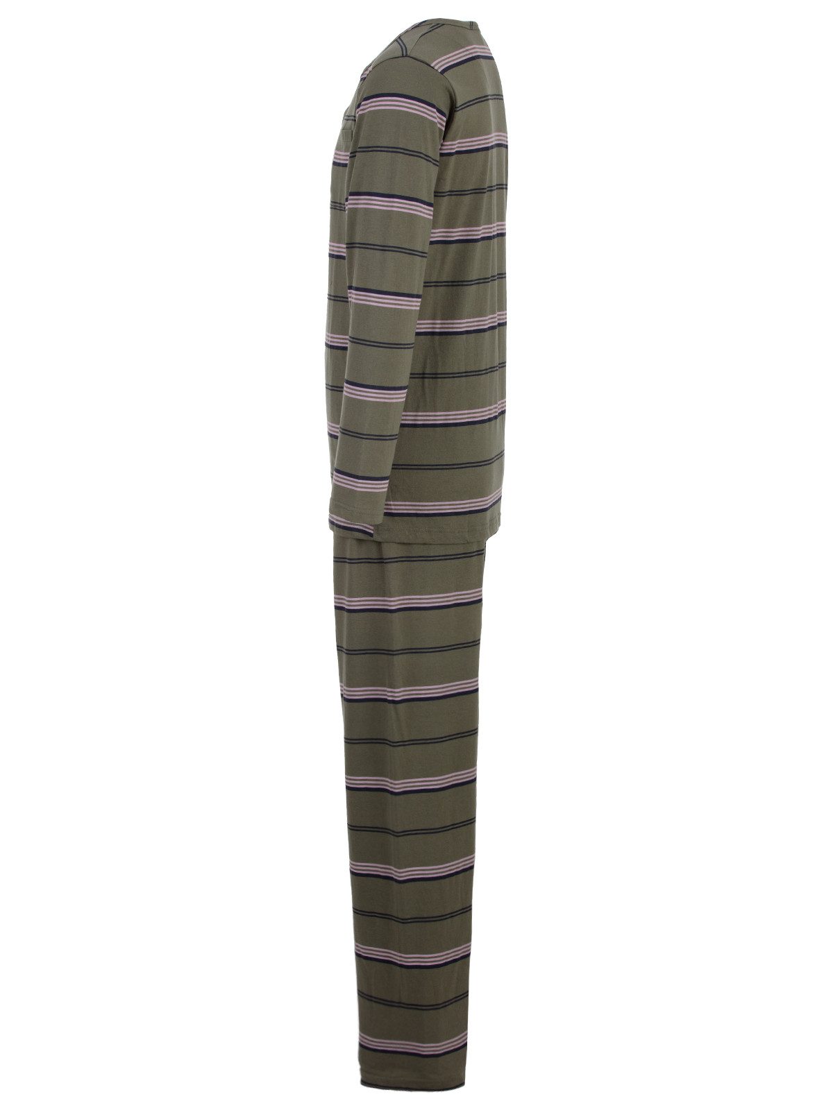 Lucky Schlafanzug Pyjama Set Langarm - Streifen günstig online kaufen