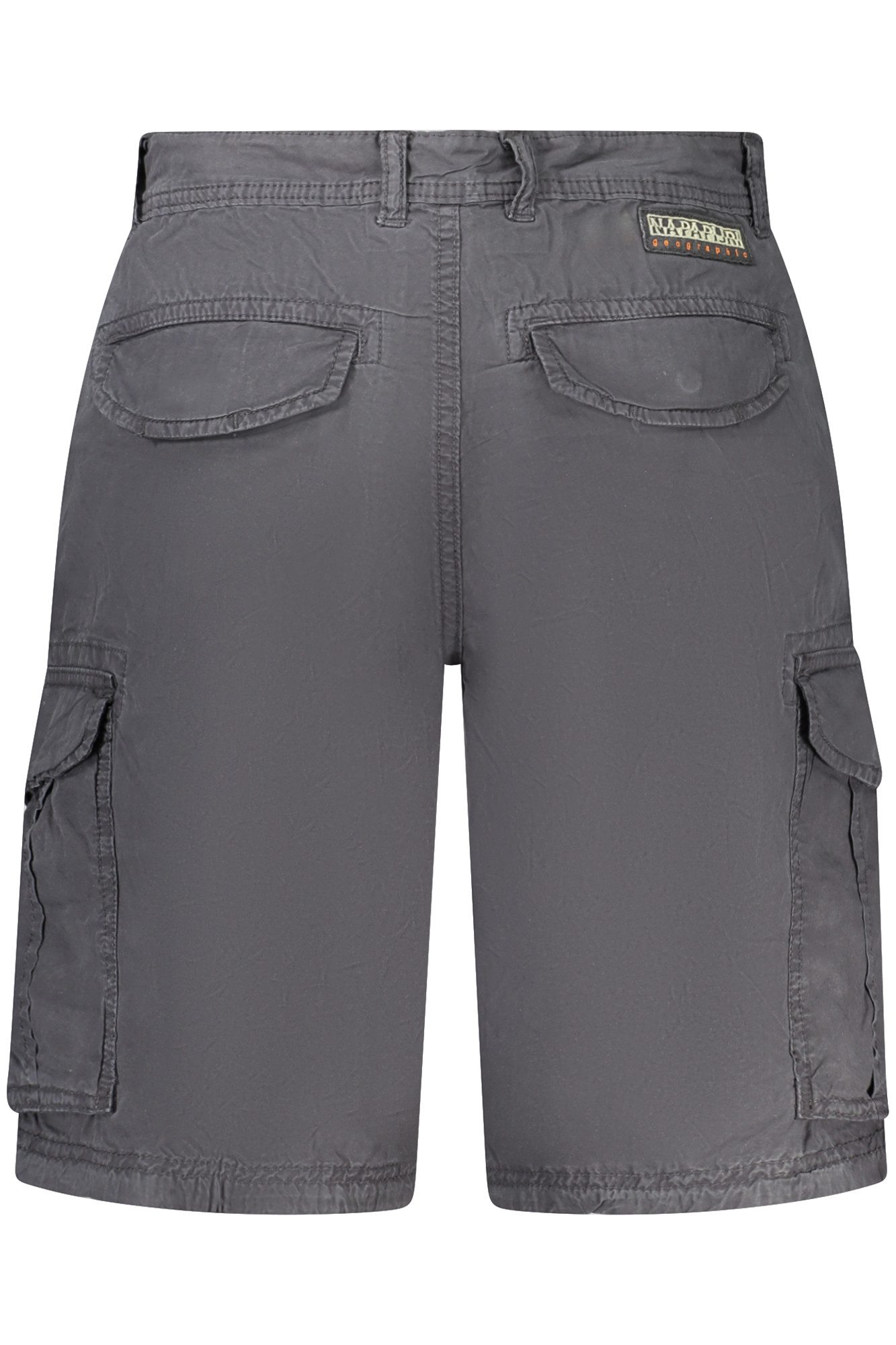Napapijri 5-Pocket-Hose Herren Bermuda-Shorts Schwarz mit Stickerei und 6 Taschen