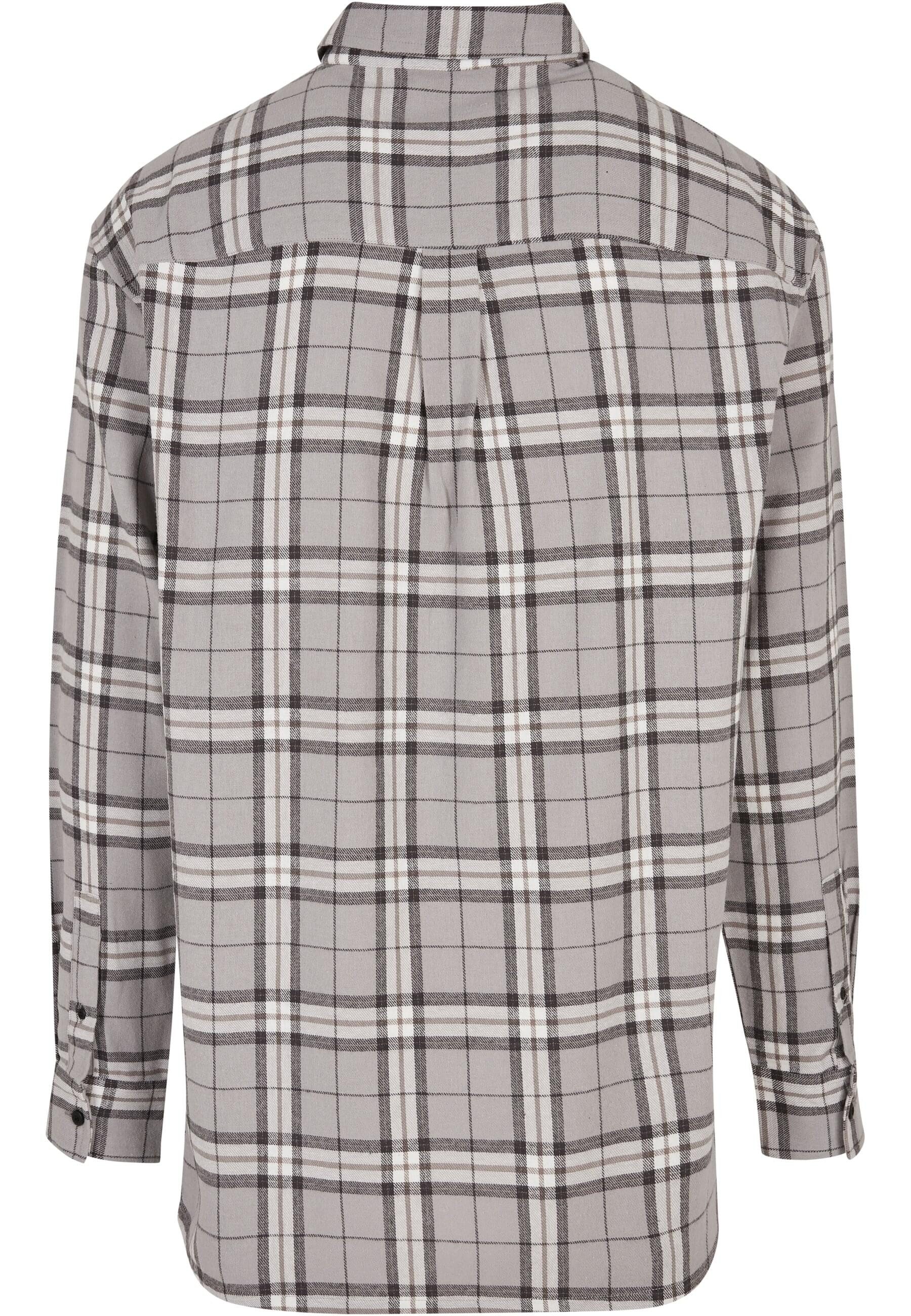 URBAN CLASSICS Langarmhemd Urban Classics Herren Long Oversized Grey Check günstig online kaufen