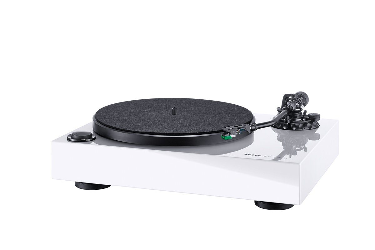 Magnat MTT 990 mit AT 95E Plattenspieler weiß Plattenspieler