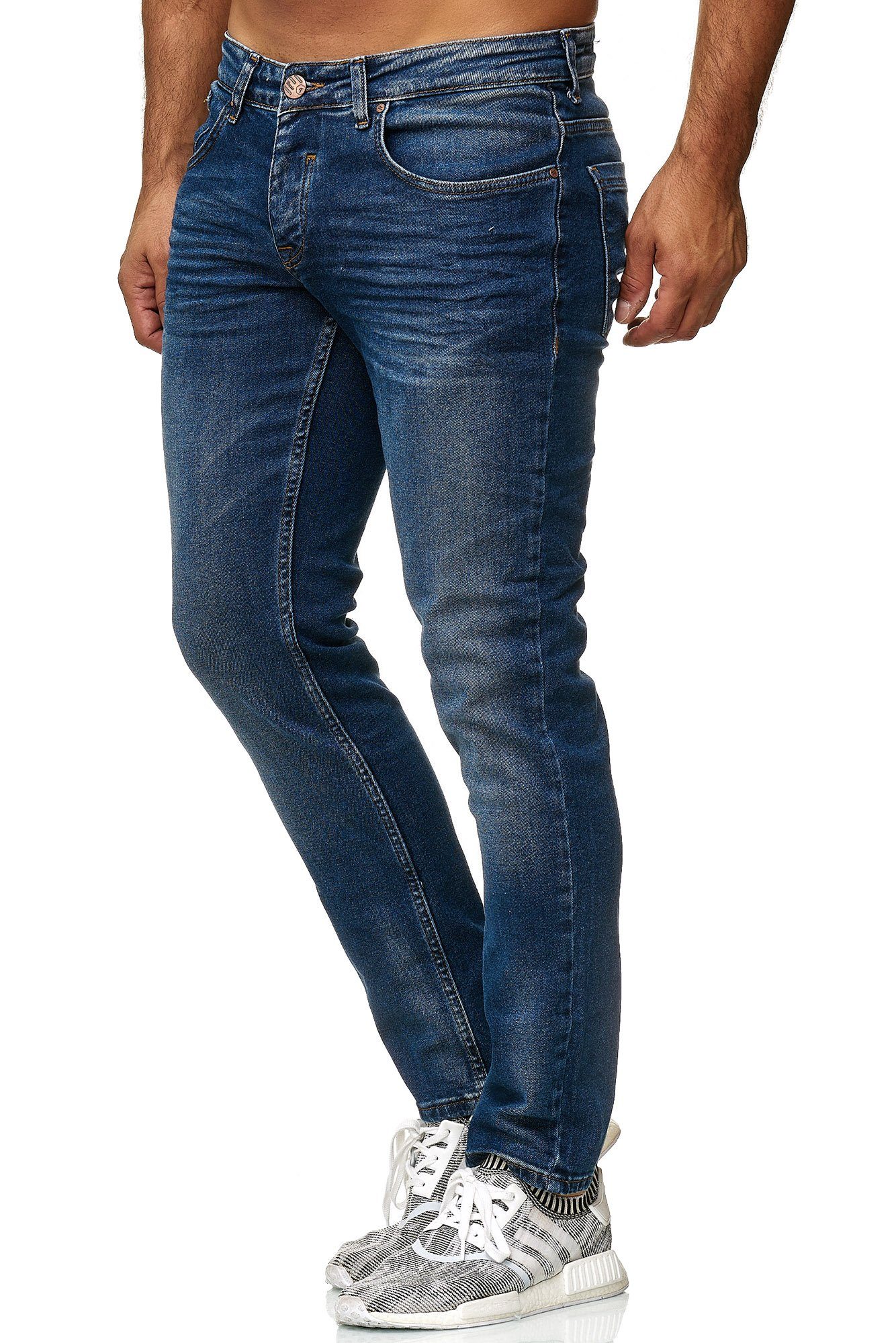 Tazzio Herren Denim Stretch-Jeans Slim Fit 16531 